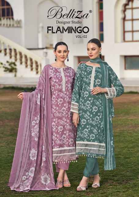 Belliza Flamingo Vol 2 Cotton Salwar Kameez Surat Wholesale ( 6 pcs Catalogue )