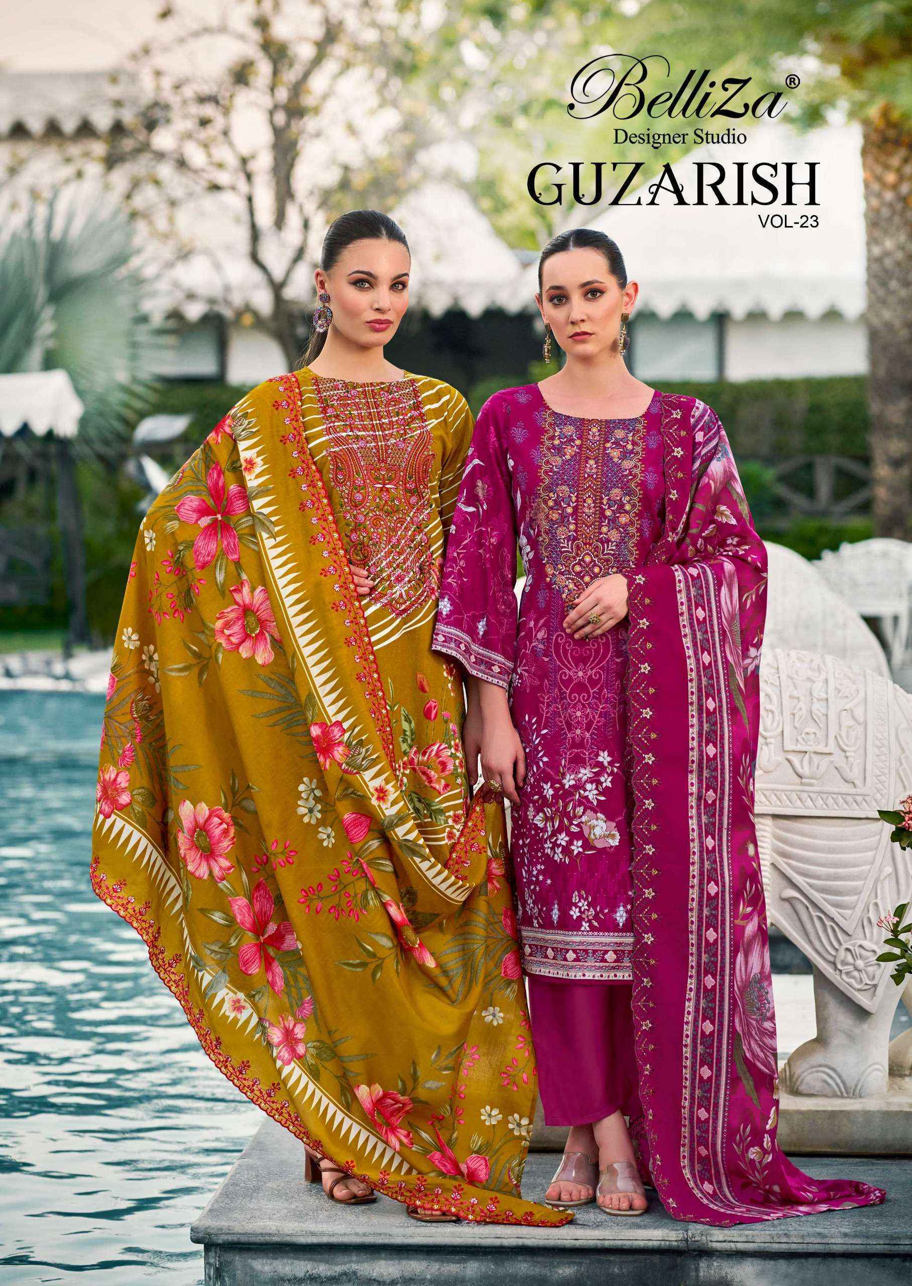 Belliza Guzarish Vol 23 Cotton Dress Material Wholesale Rate ( 8 Pcs Catalog )