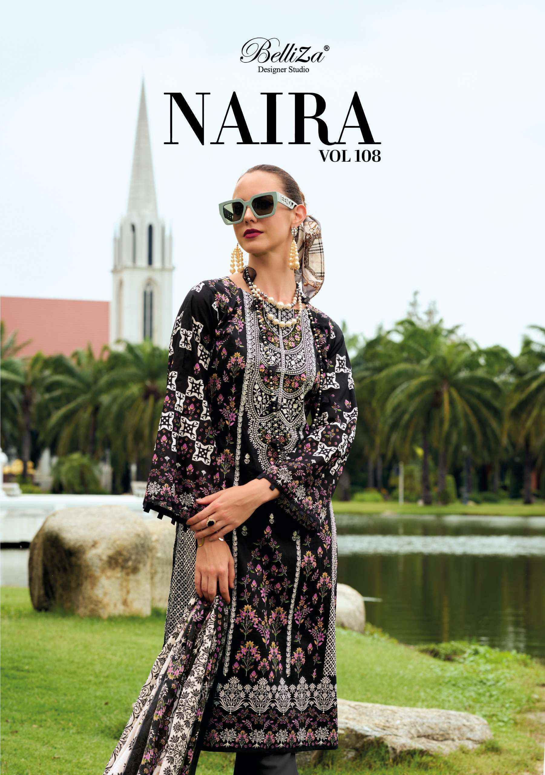 Belliza Naira Vol 108 Cotton Dress Material Wholesale Price ( 8 Pcs Catalog )