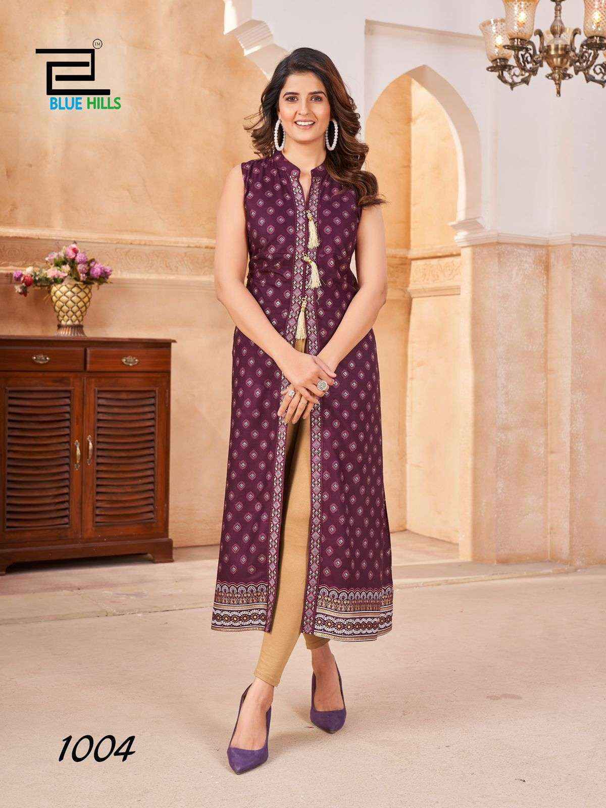 Blue Hills Cat Walk Rayon Kurti Set Wholesale Price ( 8 Pcs Catalog )