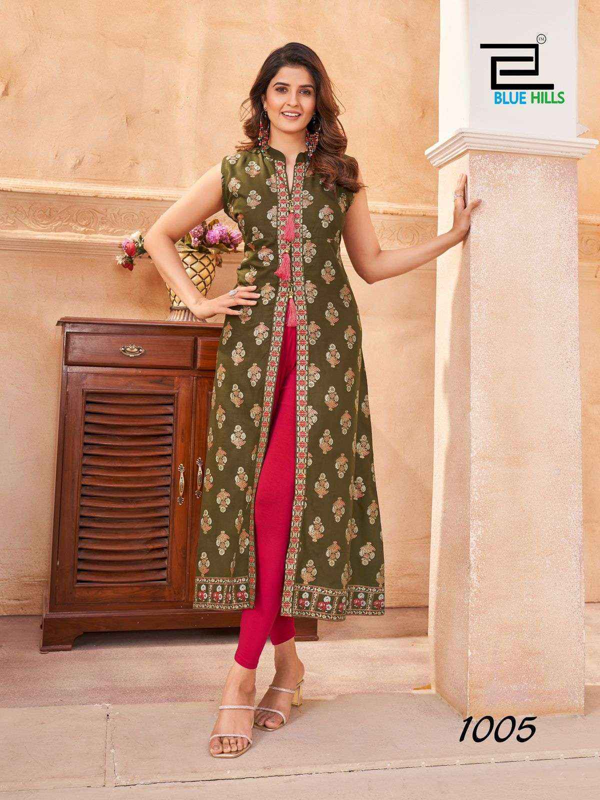 Blue Hills Cat Walk Rayon Kurti Set Wholesale Price ( 8 Pcs Catalog )