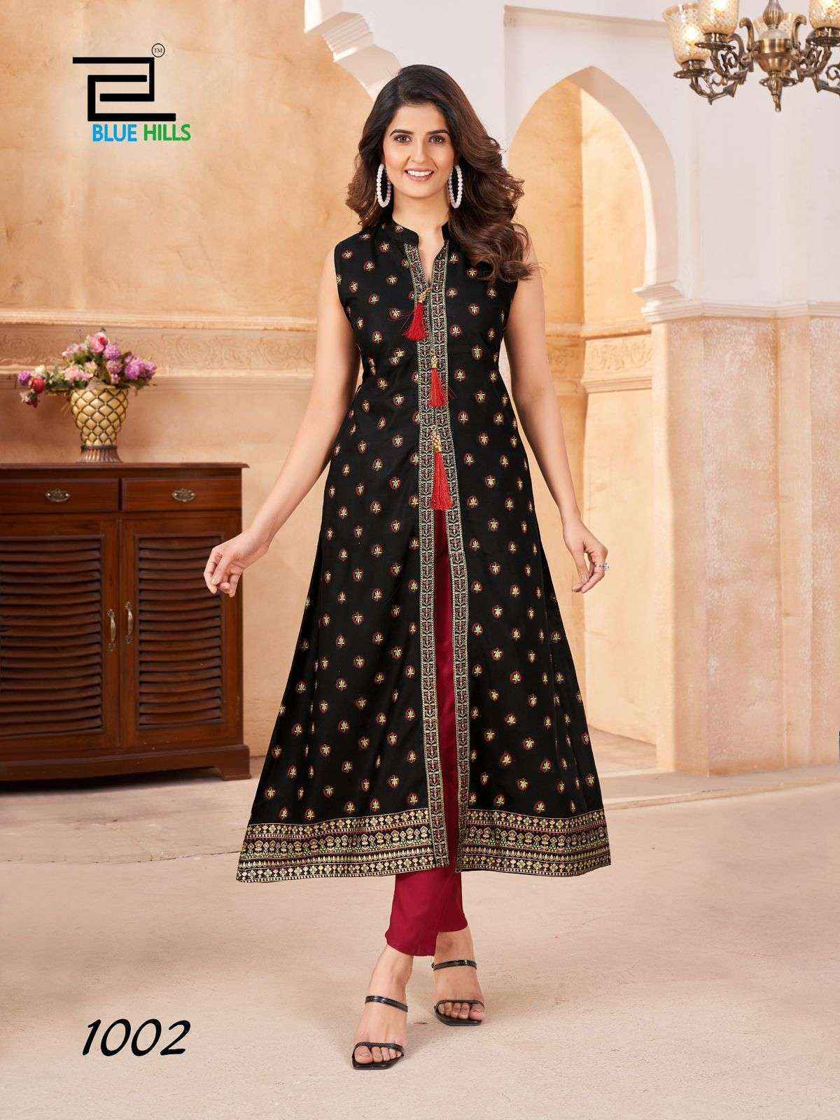 Blue Hills Cat Walk Rayon Kurti Set Wholesale Price ( 8 Pcs Catalog )