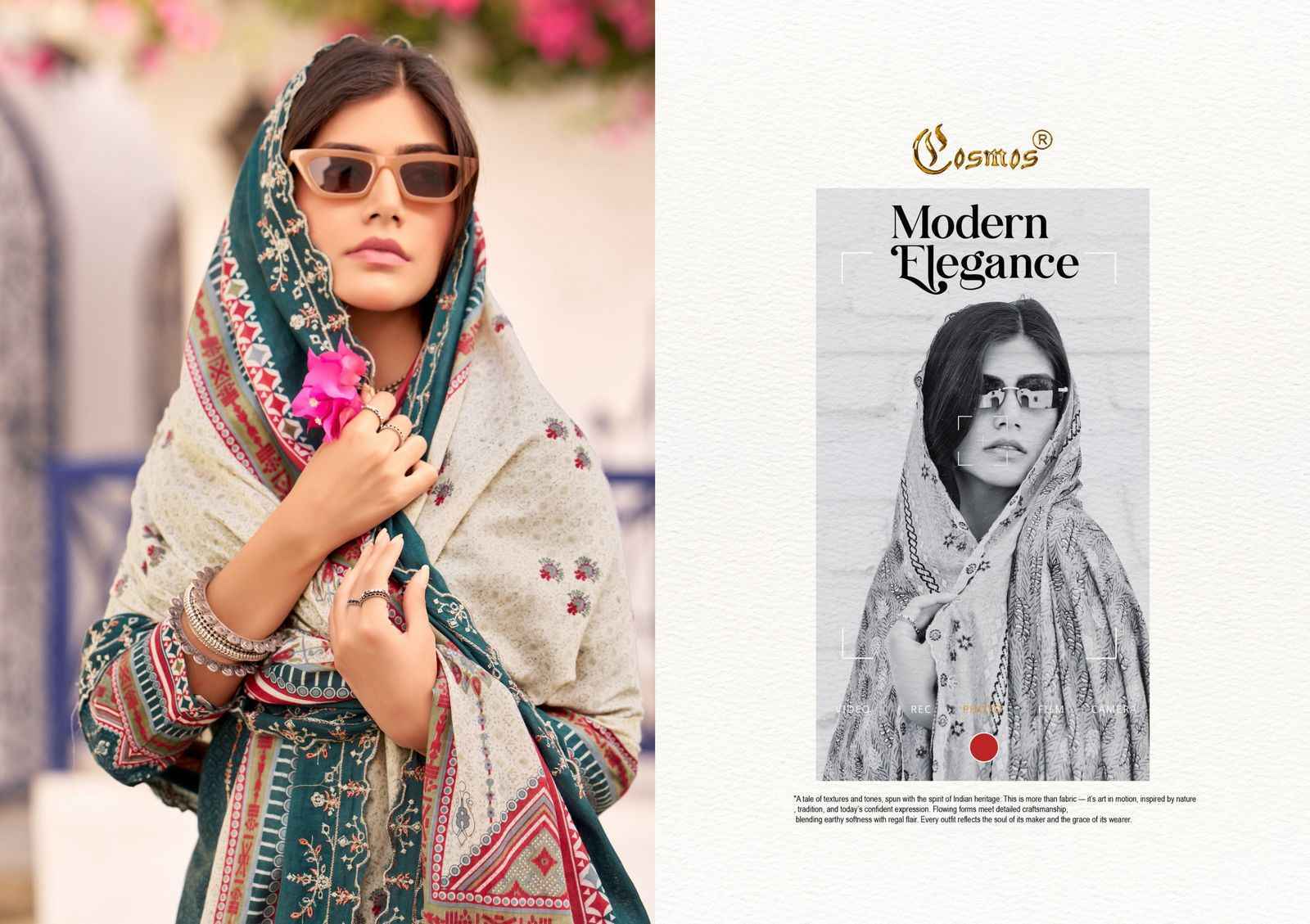 COSMOS BIN SAEED VOL -3 LAWN COTTON WITH HEAVY SELF EMBROIDERY DRESS MATERIAL WHOLESALE PRICE ( 8 PCS CATALOG )