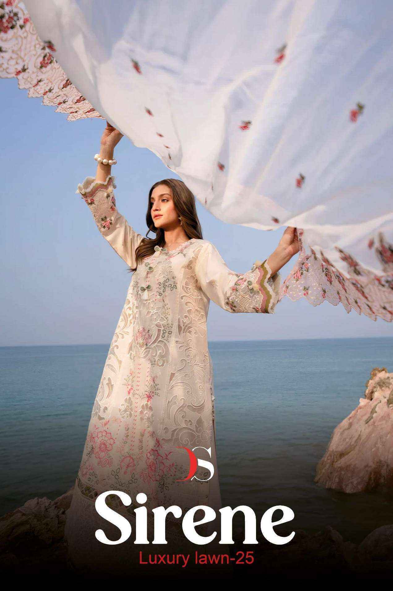 Deepsy Sirene Luxury Lawn 25 Cotton Dress Material - Wholesale Surat Market ( 6 pcs Catalogue )