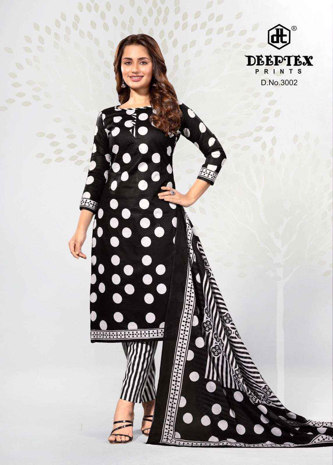 Deeptex Aaliza Black & White Special Vol 3 Cotton Suit New Collection ( 10 pcs Catalogue )