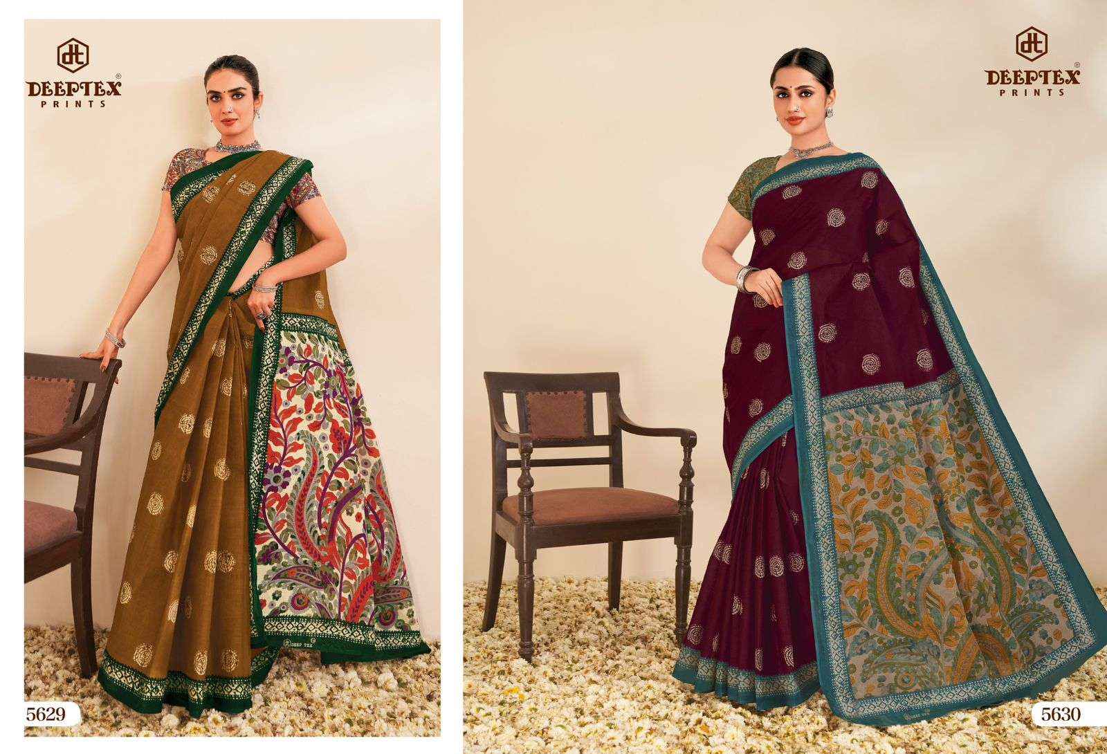 Deeptex Mother India Vol 56 Printed Pure Cotton Saree Online Shopping ( 30 Pcs Catalogue )