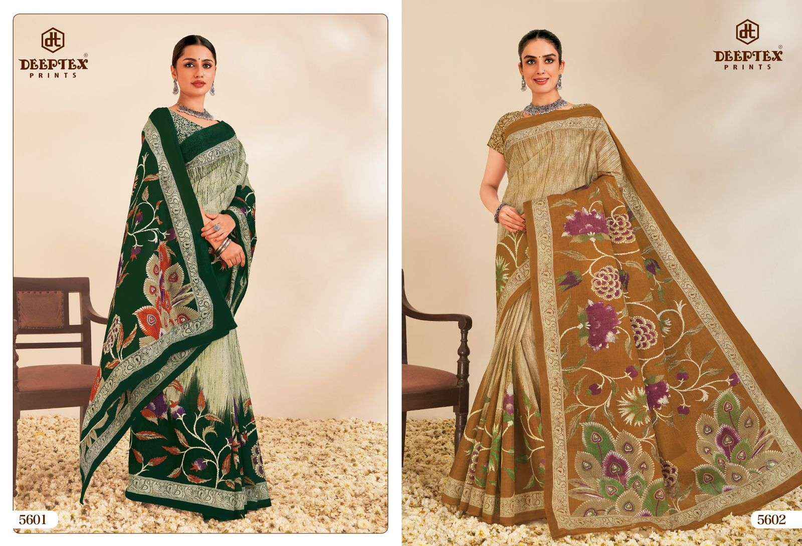 Deeptex Mother India Vol 56 Printed Pure Cotton Saree Online Shopping ( 30 Pcs Catalogue )