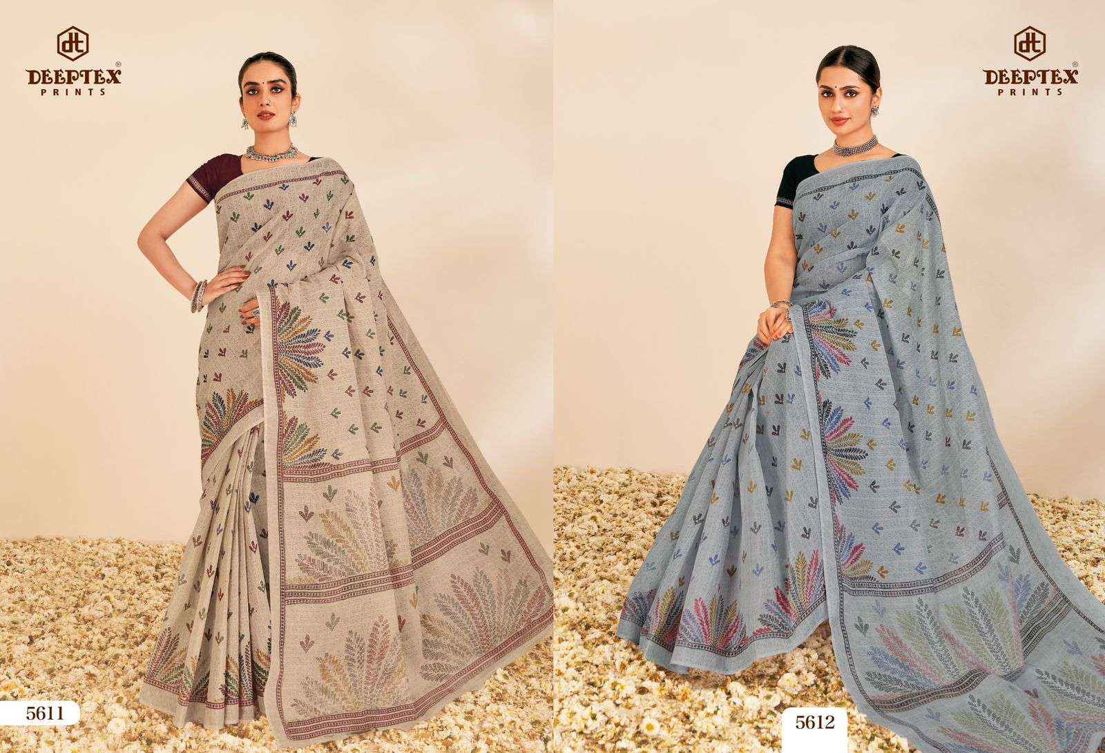 Deeptex Mother India Vol 56 Printed Pure Cotton Saree Online Shopping ( 30 Pcs Catalogue )