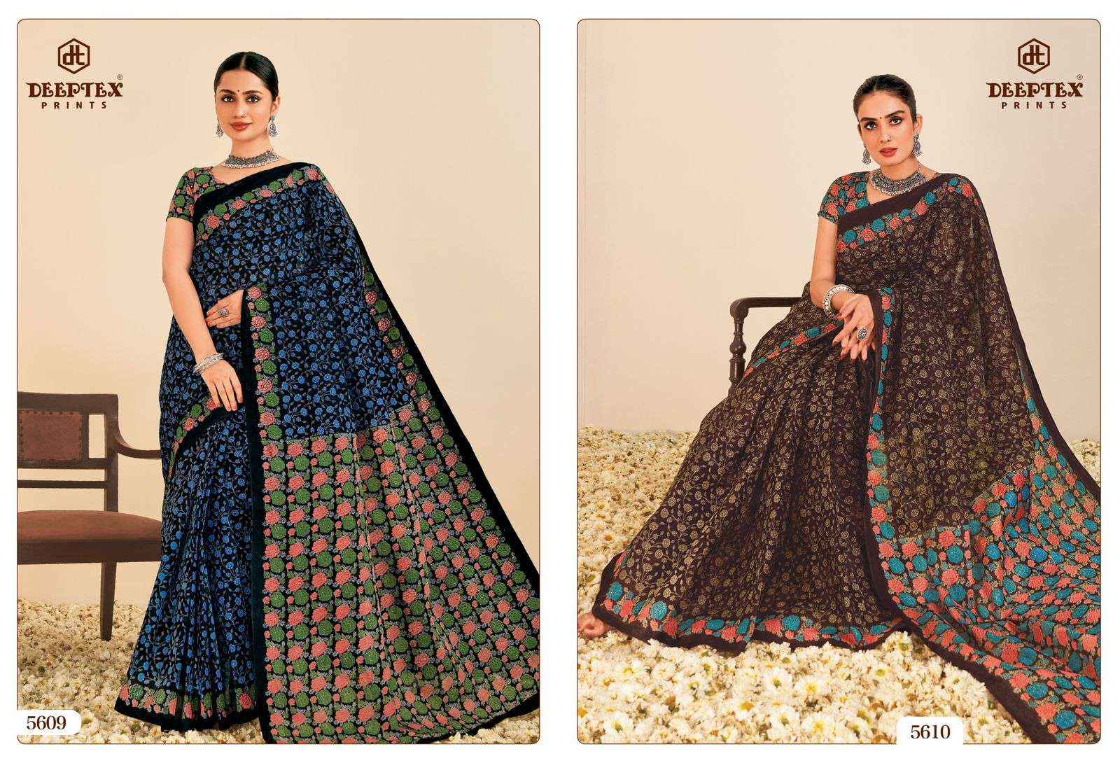 Deeptex Mother India Vol 56 Printed Pure Cotton Saree Online Shopping ( 30 Pcs Catalogue )