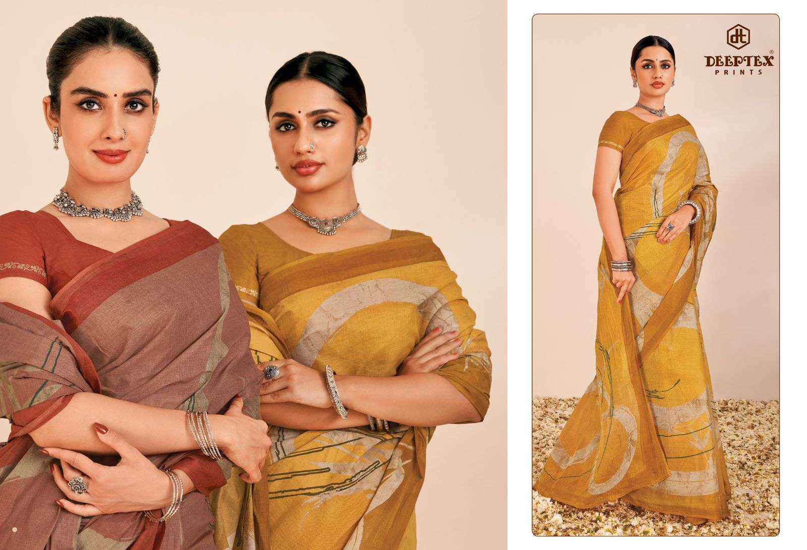 Deeptex Mother India Vol 56 Printed Pure Cotton Saree Online Shopping ( 30 Pcs Catalogue )