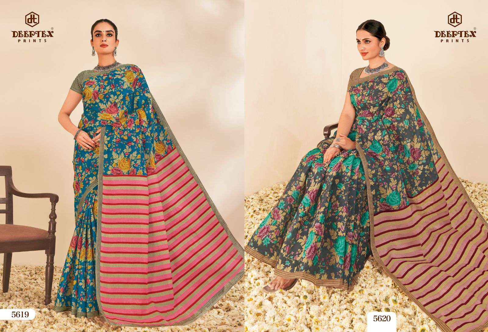 Deeptex Mother India Vol 56 Printed Pure Cotton Saree Online Shopping ( 30 Pcs Catalogue )