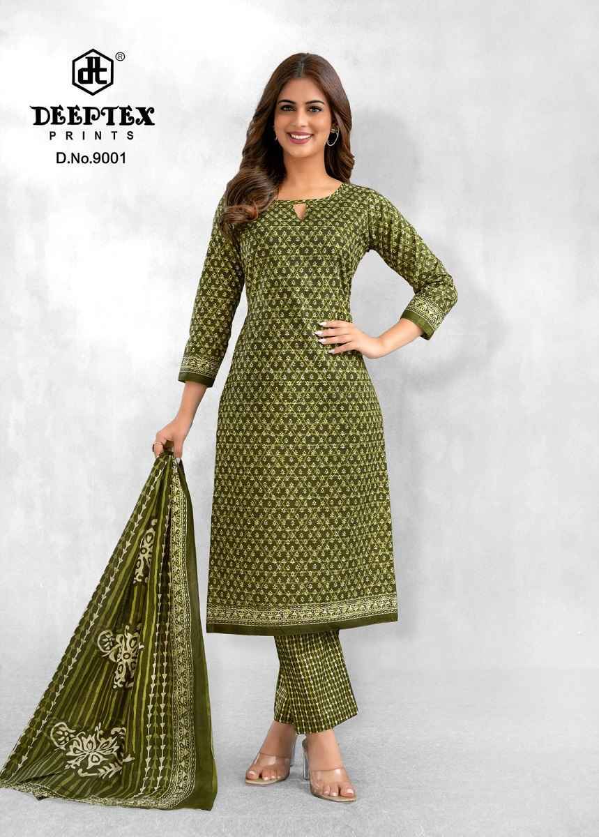 DEEPTEX PRINTS AALIZA VOL-9 PURE COTTON DRESS MATERIAL AT WHOLESALE PRICE ( 10 PCS CATALOG )
