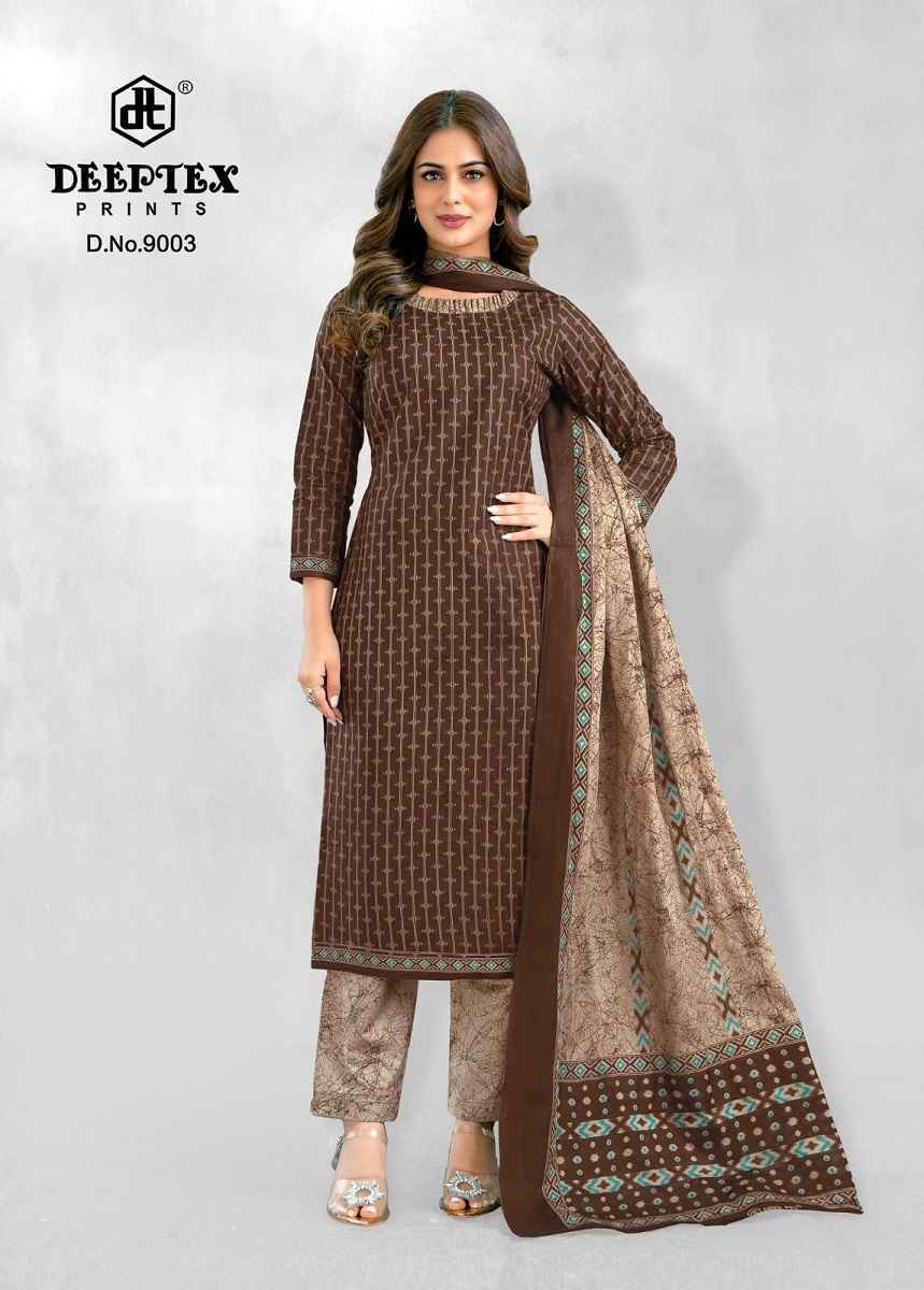 DEEPTEX PRINTS AALIZA VOL-9 PURE COTTON DRESS MATERIAL AT WHOLESALE PRICE ( 10 PCS CATALOG )