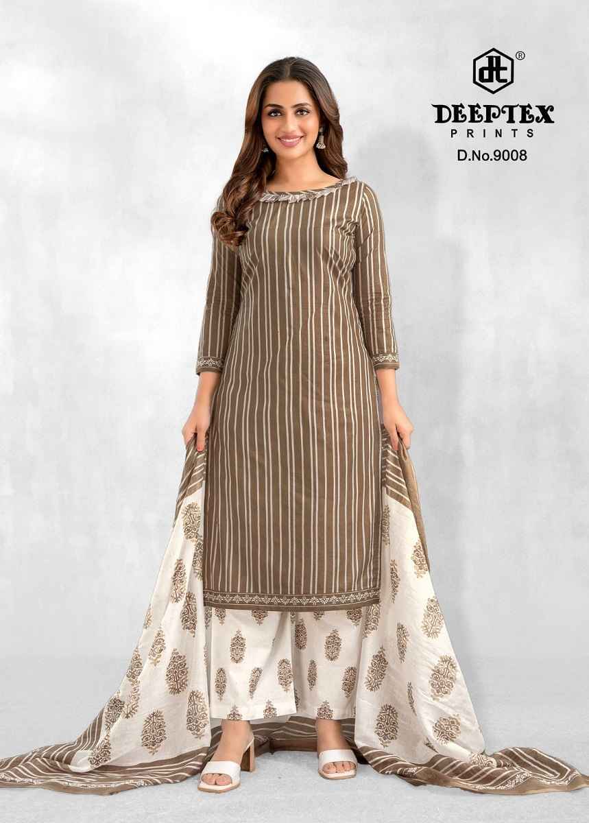 DEEPTEX PRINTS AALIZA VOL-9 PURE COTTON DRESS MATERIAL AT WHOLESALE PRICE ( 10 PCS CATALOG )