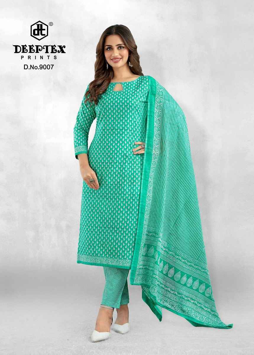 DEEPTEX PRINTS AALIZA VOL-9 PURE COTTON DRESS MATERIAL AT WHOLESALE PRICE ( 10 PCS CATALOG )