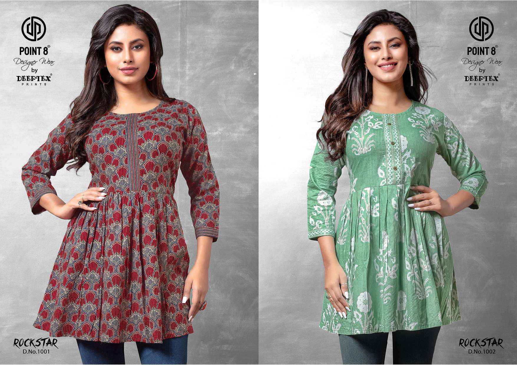 Deeptex Rockstar Cotton Top Set Wholesale Price ( 10 Pcs Catalog )