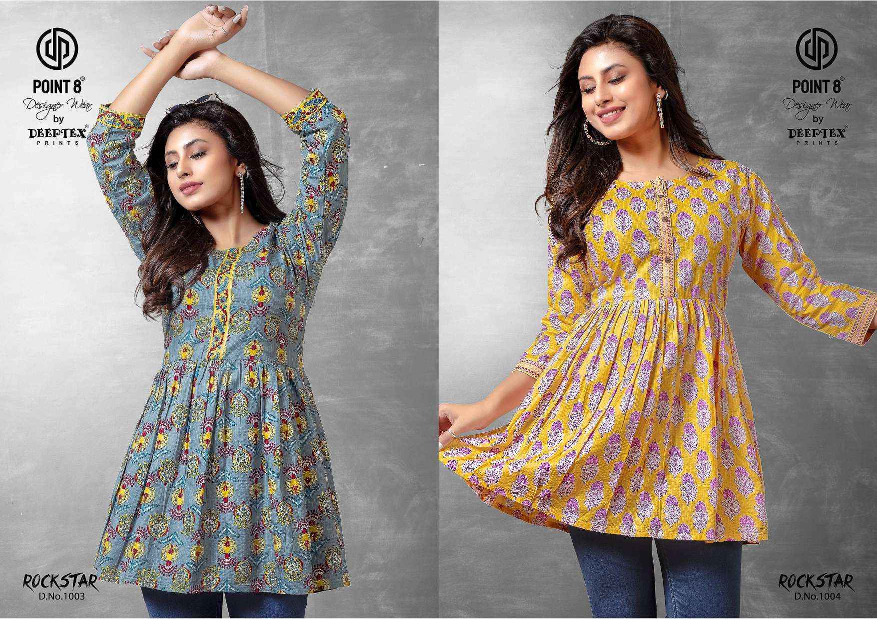 Deeptex Rockstar Cotton Top Set Wholesale Price ( 10 Pcs Catalog )