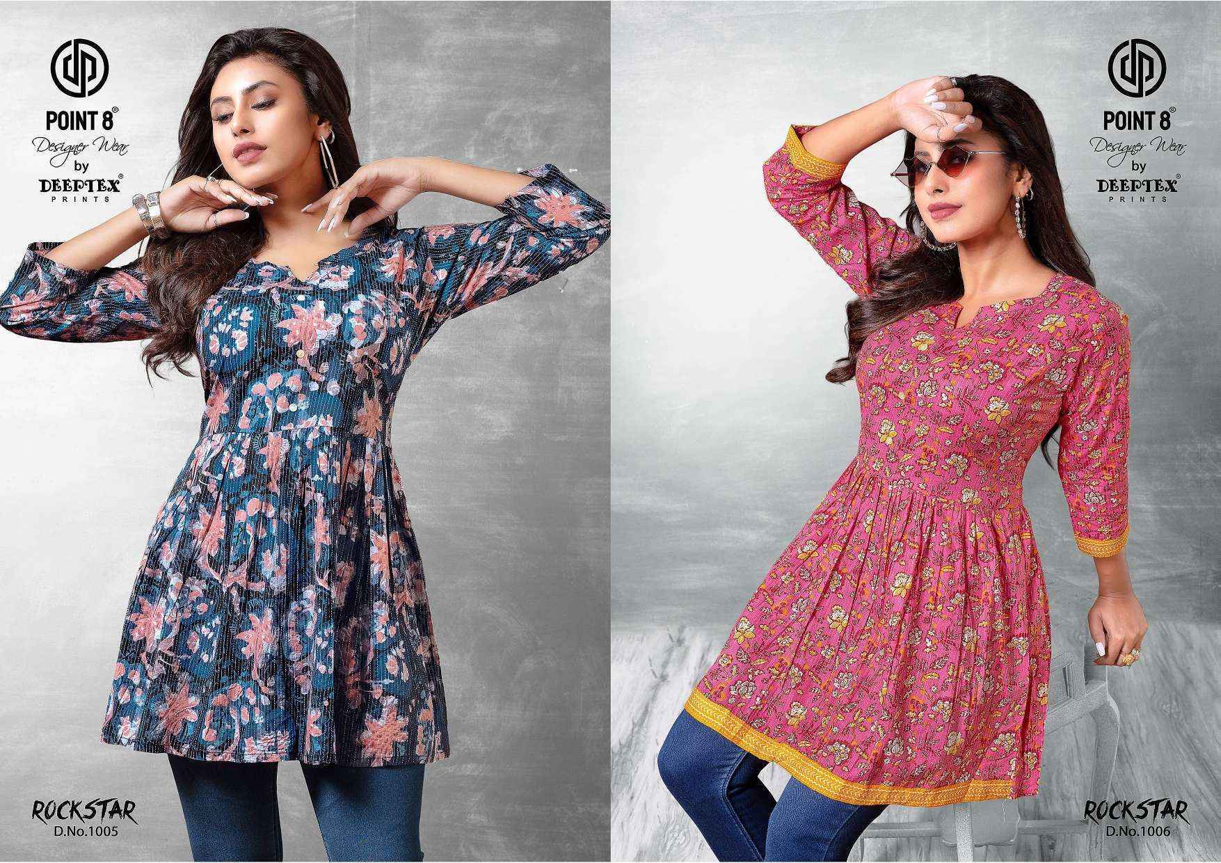 Deeptex Rockstar Cotton Top Set Wholesale Price ( 10 Pcs Catalog )