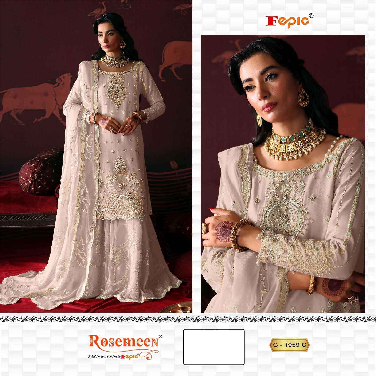 Fepic C 1959 Colors Pakistani Suit Dress Material Wholesale Price ( 3 Pcs Catalog )