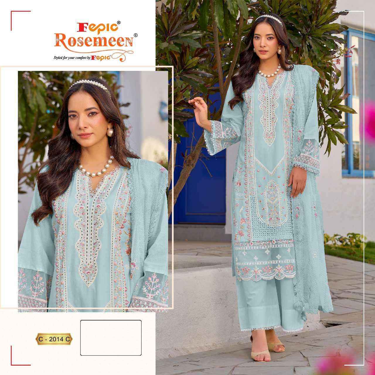 Fepic C 2014 Colors Pakistani Suit Dress Material Wholesale Price ( 3 Pcs Catalog )