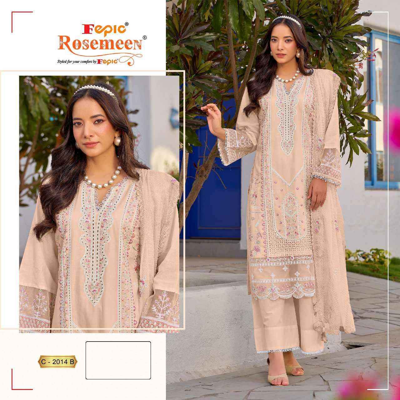 Fepic C 2014 Colors Pakistani Suit Dress Material Wholesale Price ( 3 Pcs Catalog )