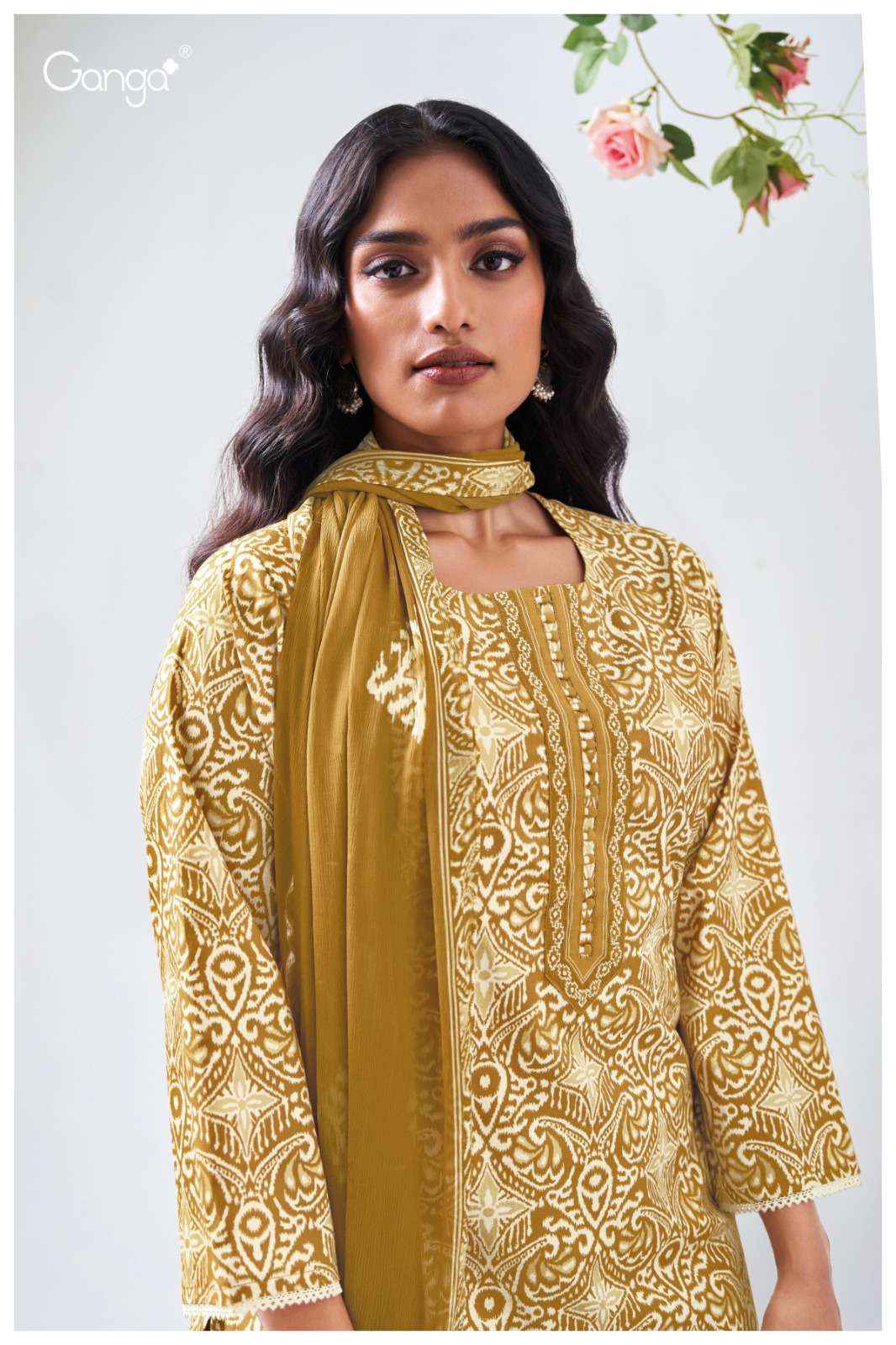Ganga Fashion Christa 3599 Pure Cotton Fancy Ladies Suit Dress Material Wholesale Price ( 4 Pcs Catalog )