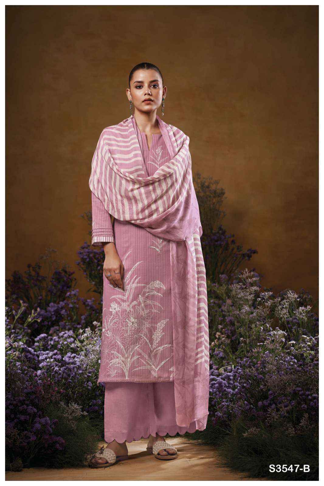 Ganga Jace 3547 Cotton Dress Material Wholesale Price ( 4 Pcs Catalog )