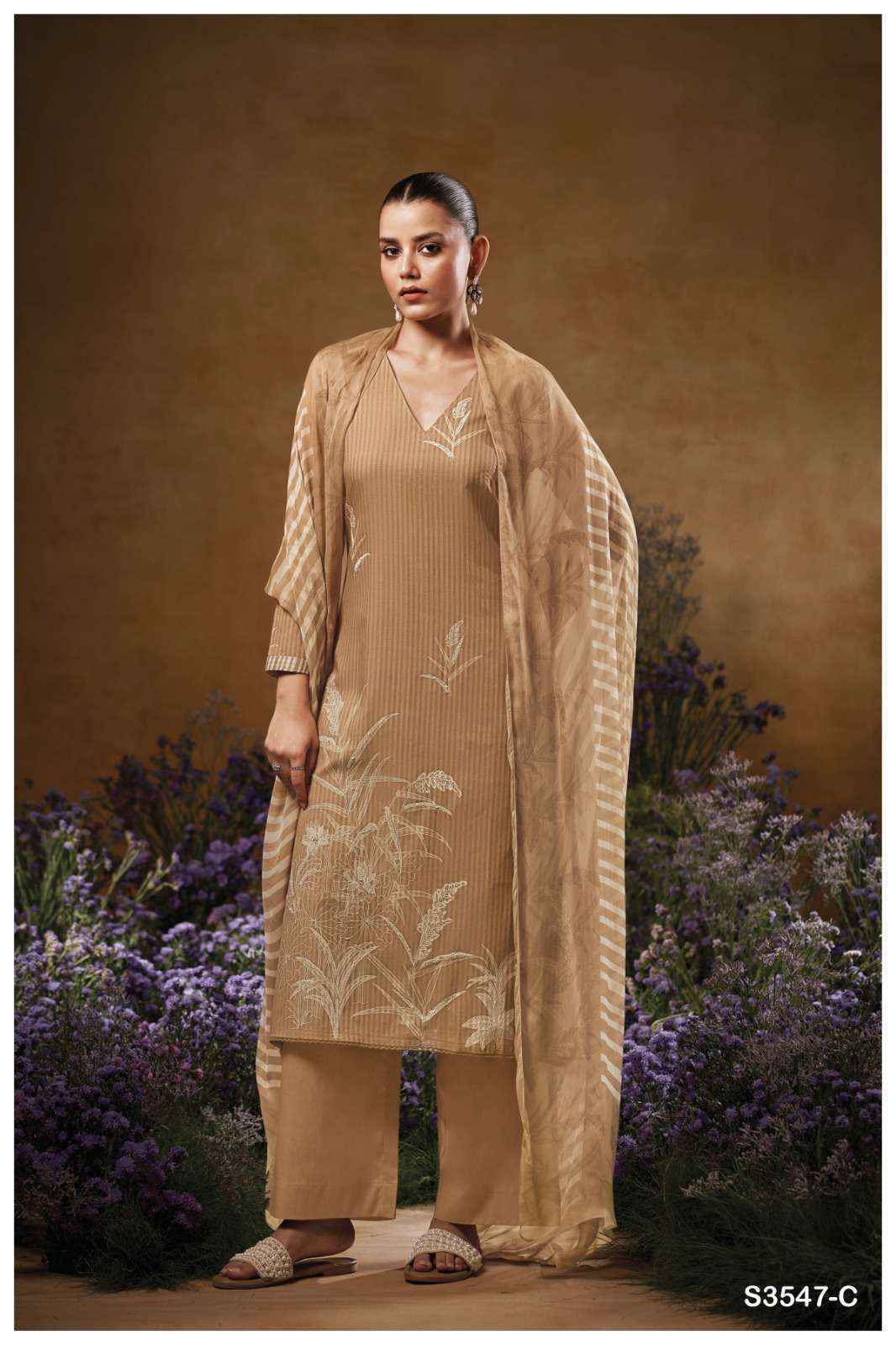 Ganga Jace 3547 Cotton Dress Material Wholesale Price ( 4 Pcs Catalog )