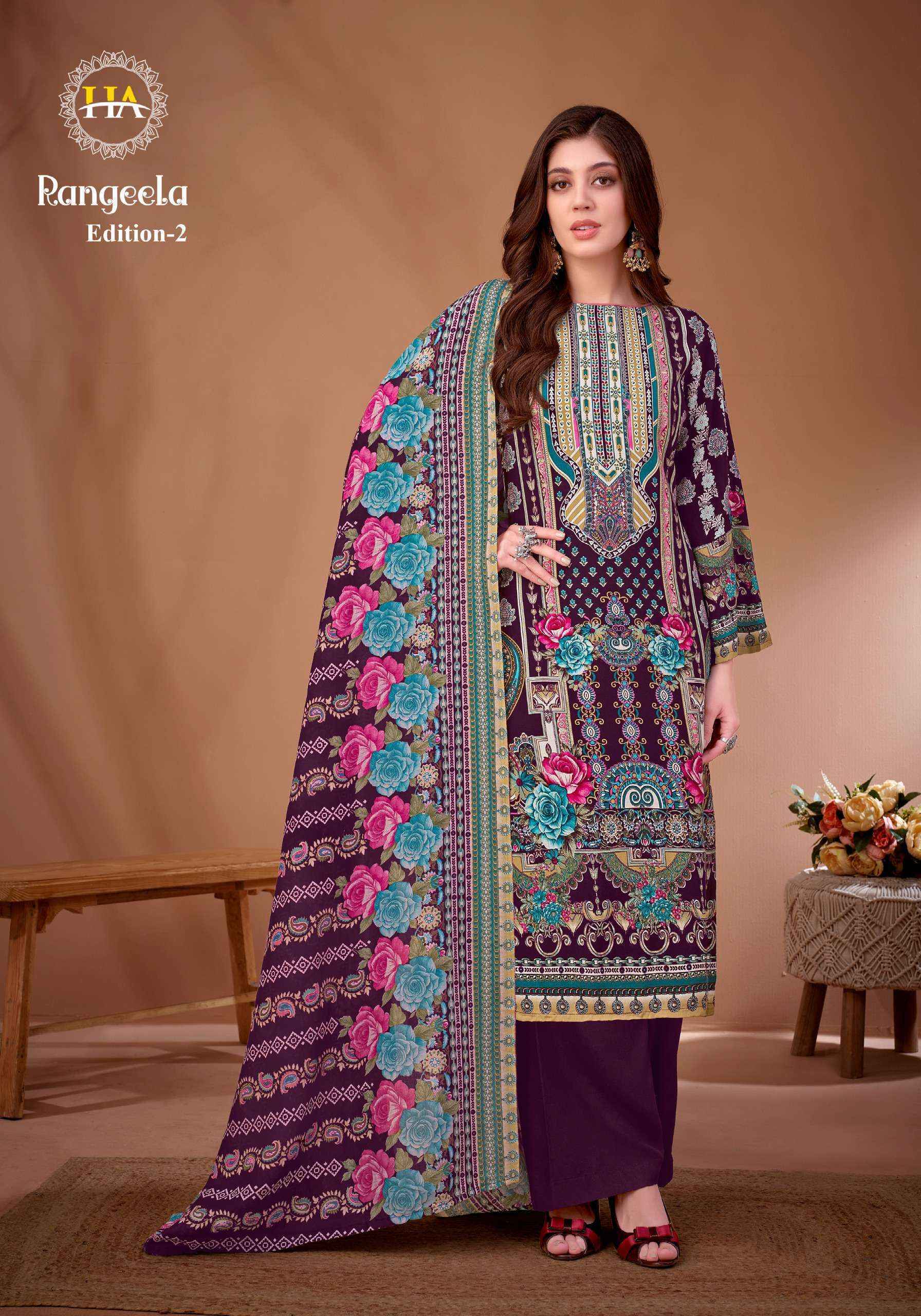 Harshit Fashion Rangeela Vol 2 Viscose Rayon Dress Material Wholesale Price ( 8 Pcs Catalog )