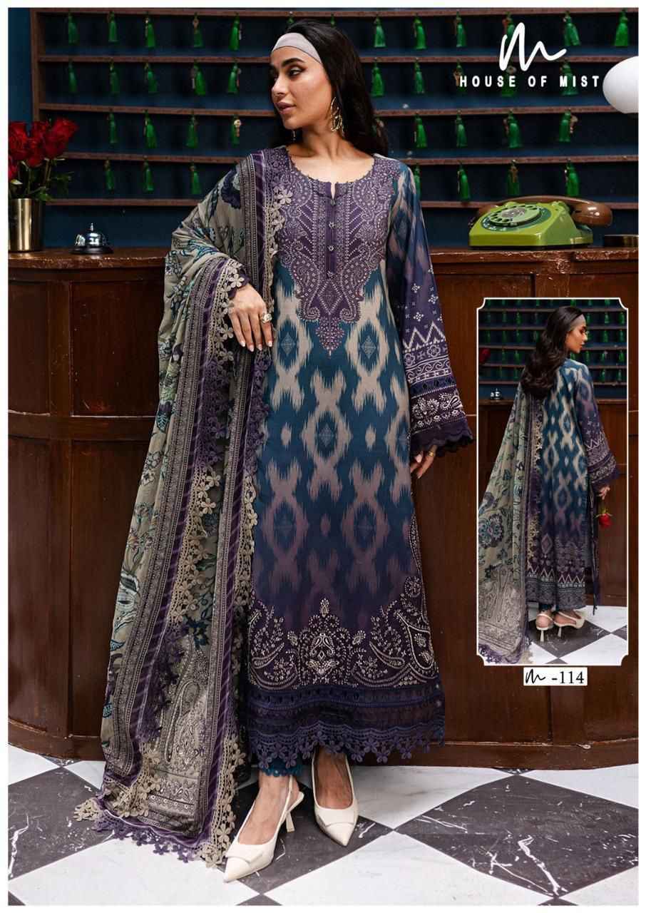 HOUSE OF MIST GHAZAL VOL-12 PURE COTTON PAKISTANI SUITS ( 6 PCS CATALOG )