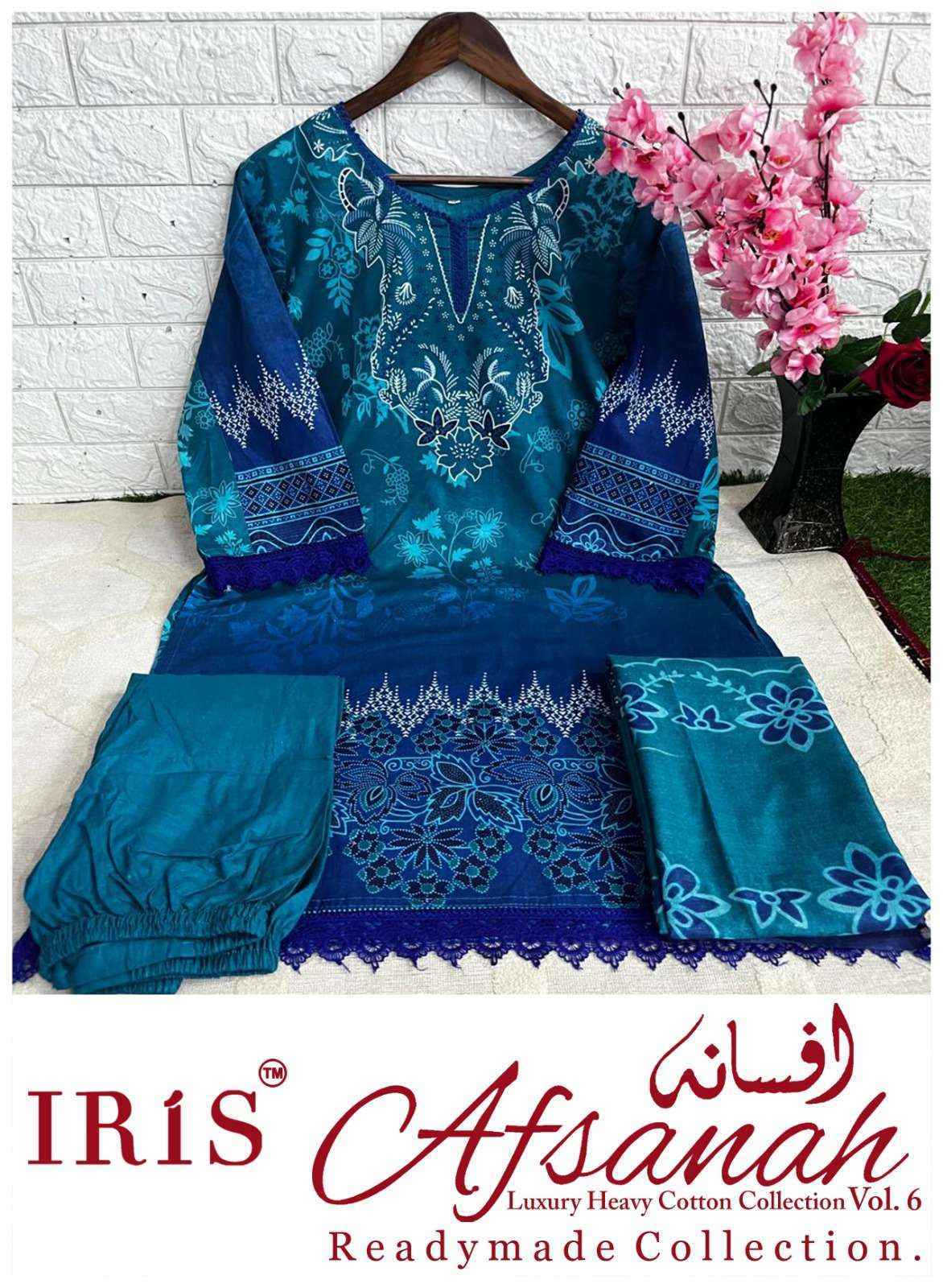 Iris Afsanah Vol 6 Readymade Cotton Dress Material ( 10 pcs Catalogue )