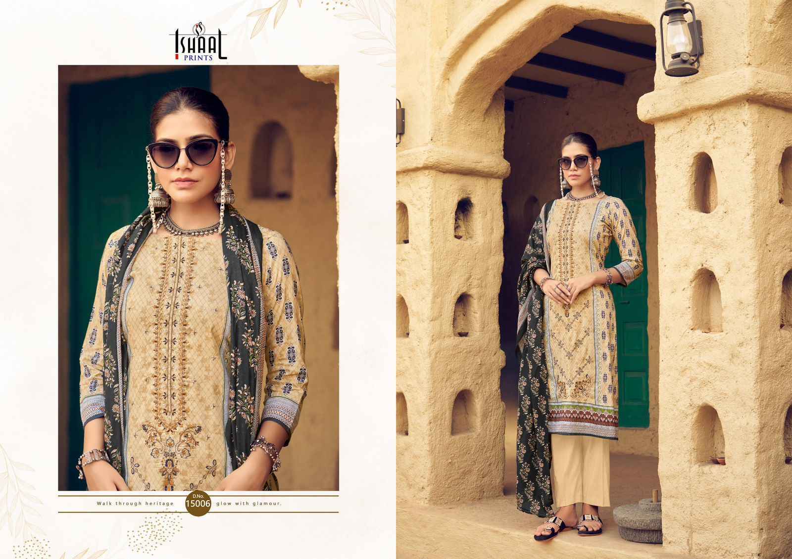Ishaal Prints Embroidered Vol 15 Lawn Cotton Dress Material -Textile Market Surat ( 10 pcs Catalogue )