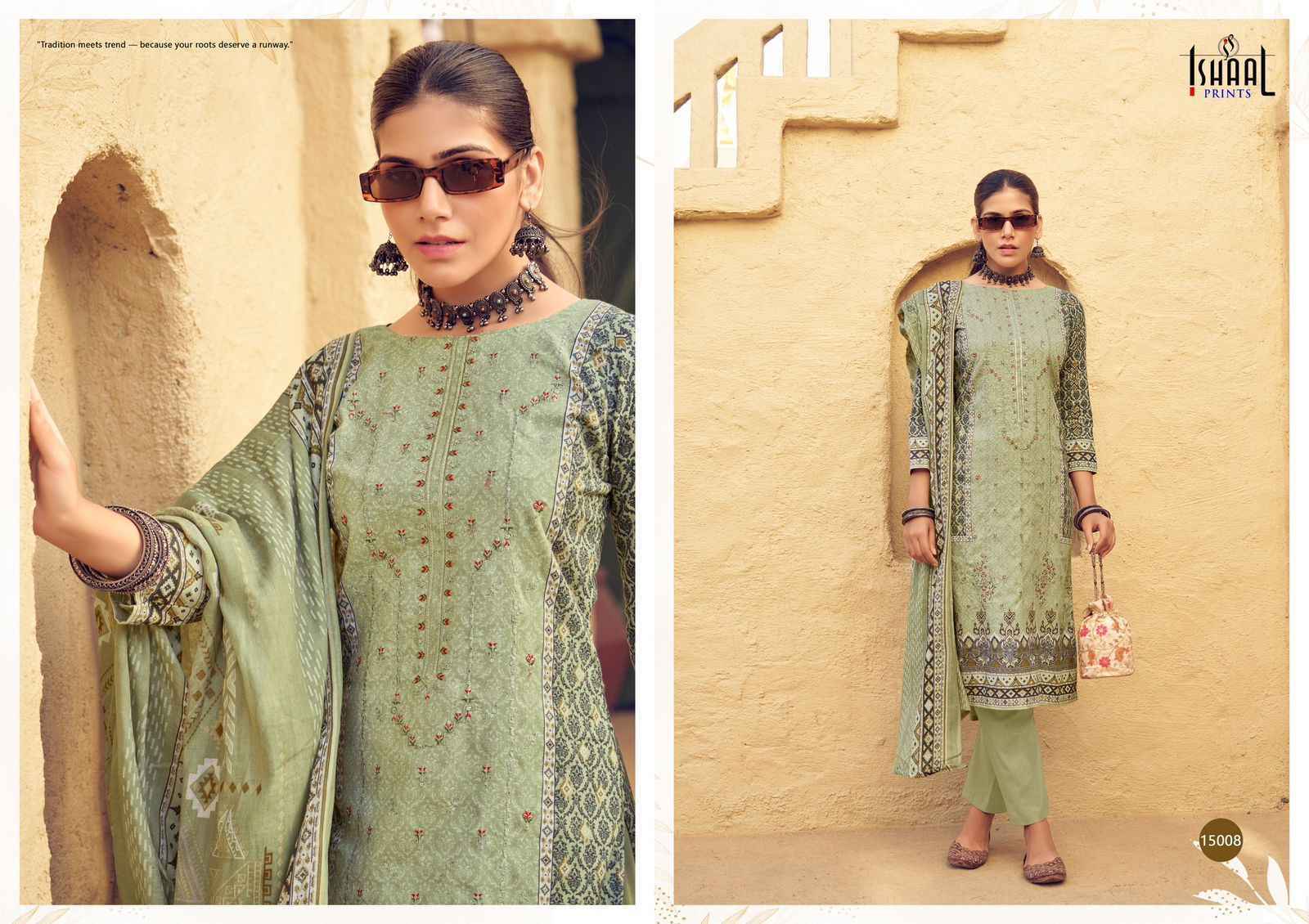 Ishaal Prints Embroidered Vol 15 Lawn Cotton Dress Material -Textile Market Surat ( 10 pcs Catalogue )
