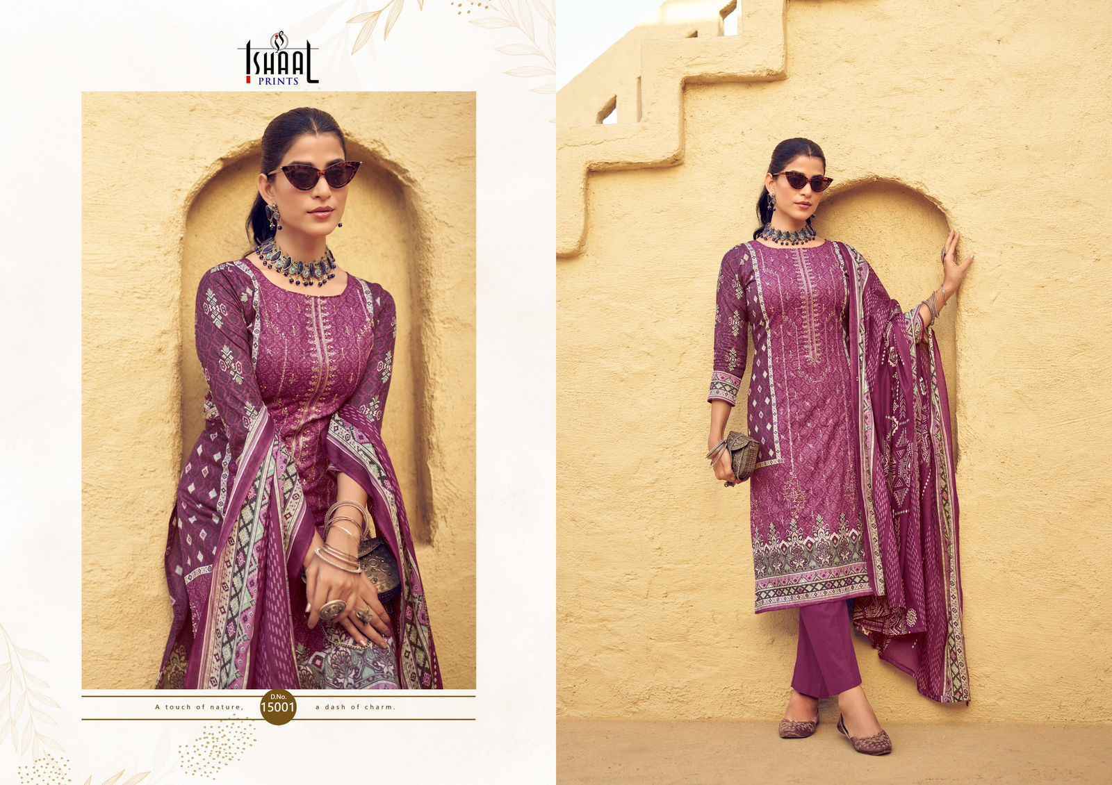 Ishaal Prints Embroidered Vol 15 Lawn Cotton Dress Material -Textile Market Surat ( 10 pcs Catalogue )