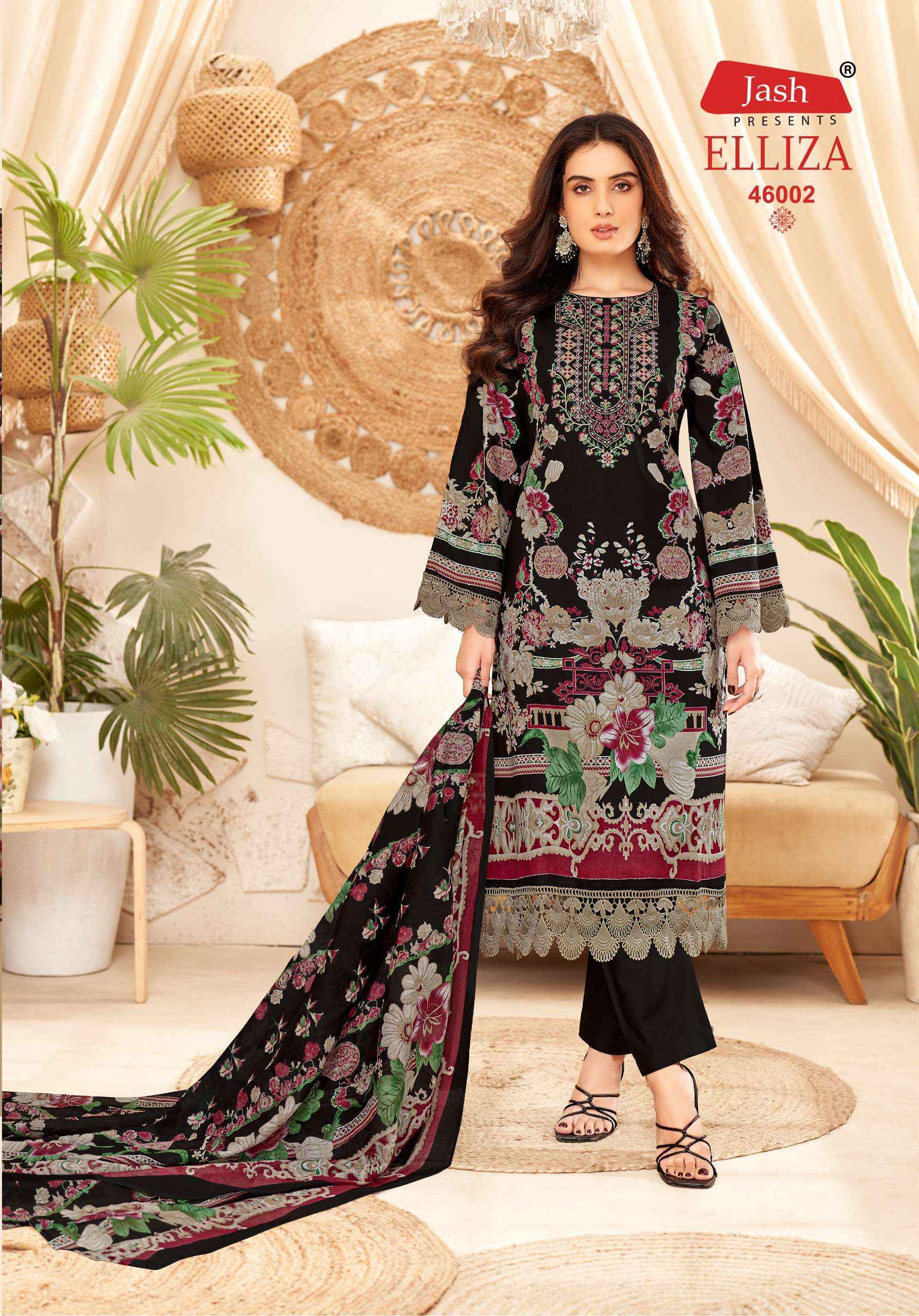 Jash cotton Elliza Vol 46 Cotton Pakistani Salwar Suits Wholesale ( 10 pcs Catalogue )