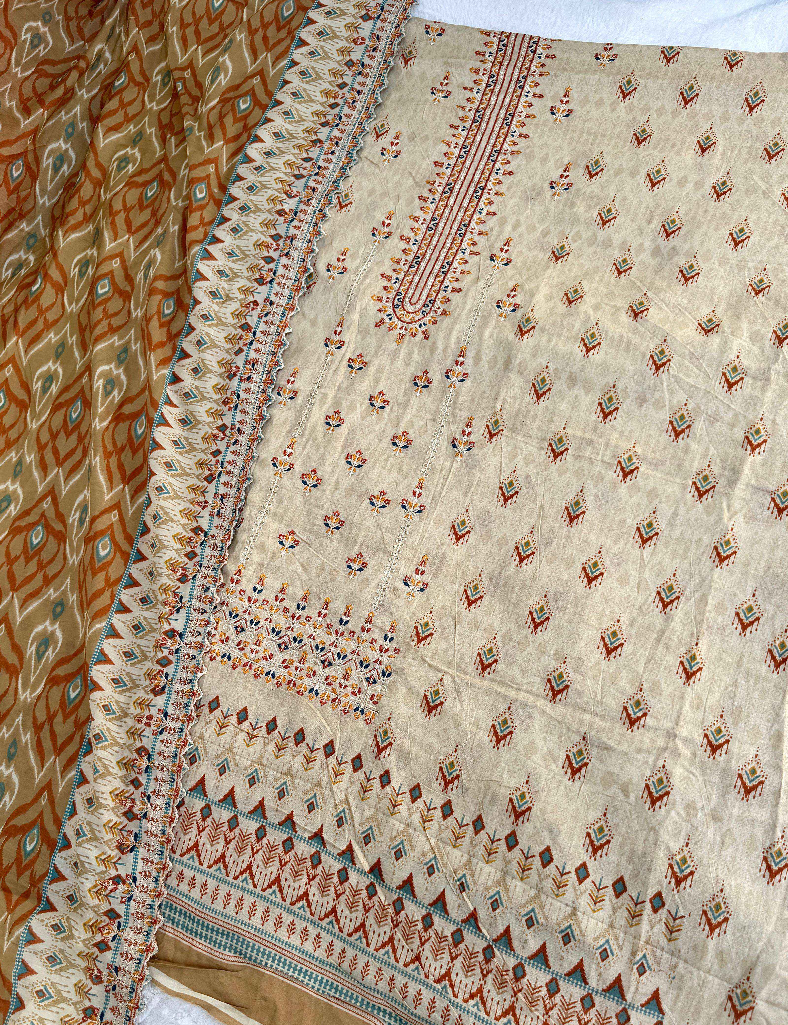 Jihan Crafted Elegance Vol 2 Lawn Pakistani suits New Catalog ( 4 pcs Catalogue )