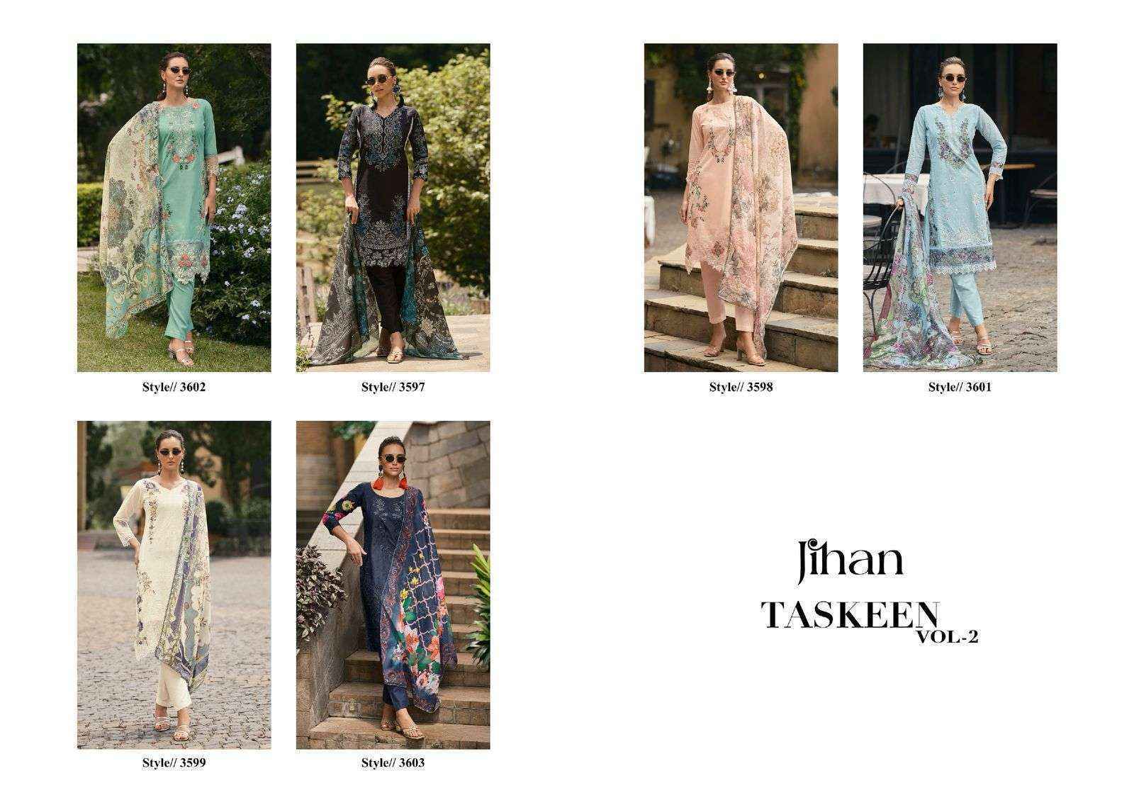 Jihan Taskeen Vol 2 Cotton Dress Material Wholesale Price ( 6 pcs Catalogue )