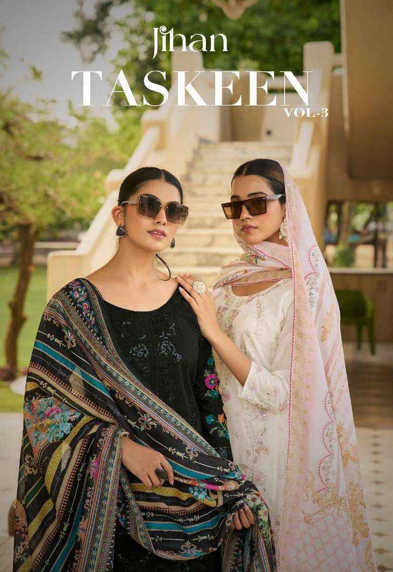 Jihan Taskeen Vol 3 Cotton Dress Material Wholesale Price ( 6 Pcs Catalog )