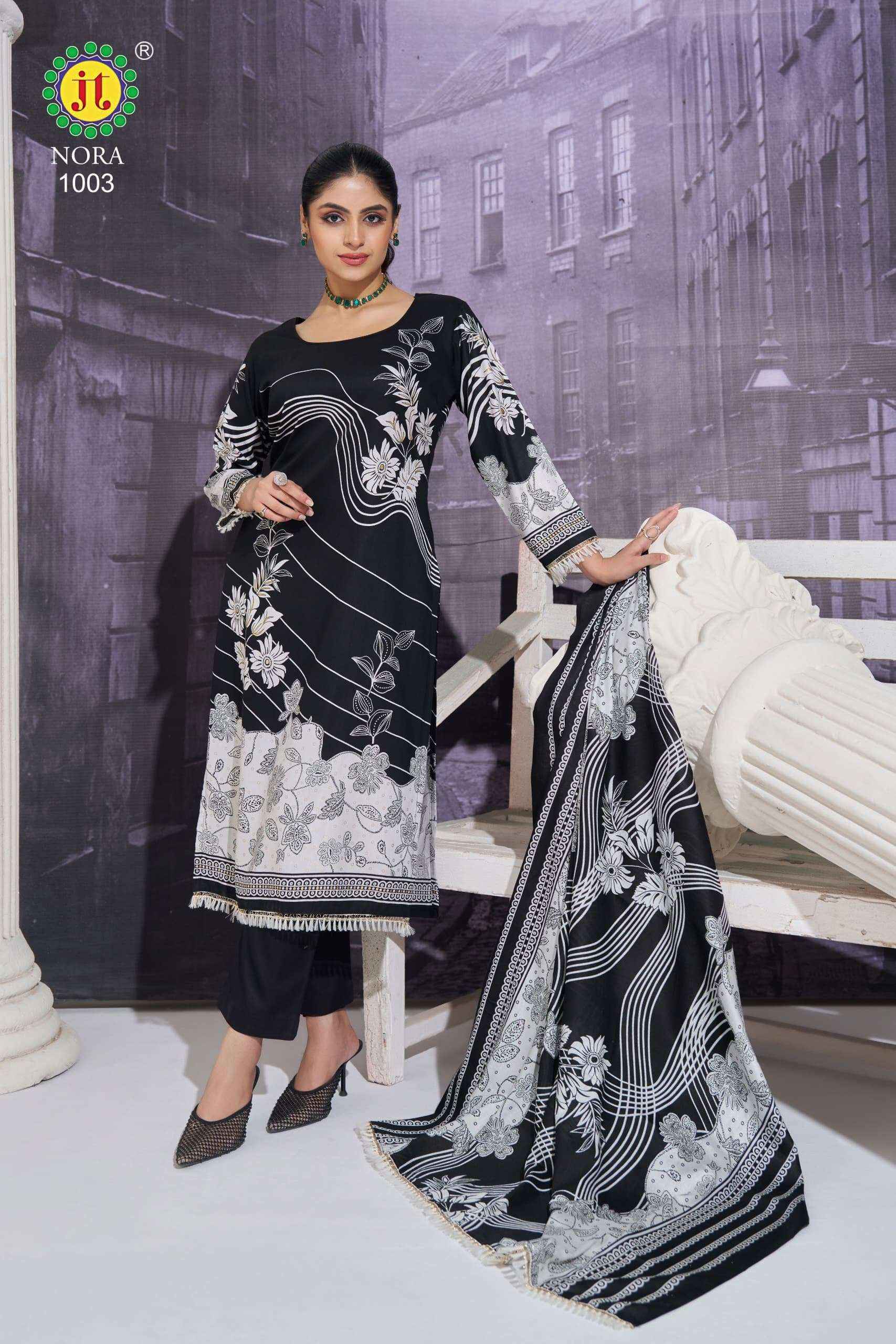 Jt Nora Rayon Dress Suits New Catalog Online Shopping ( 5 pcs Catalogue )