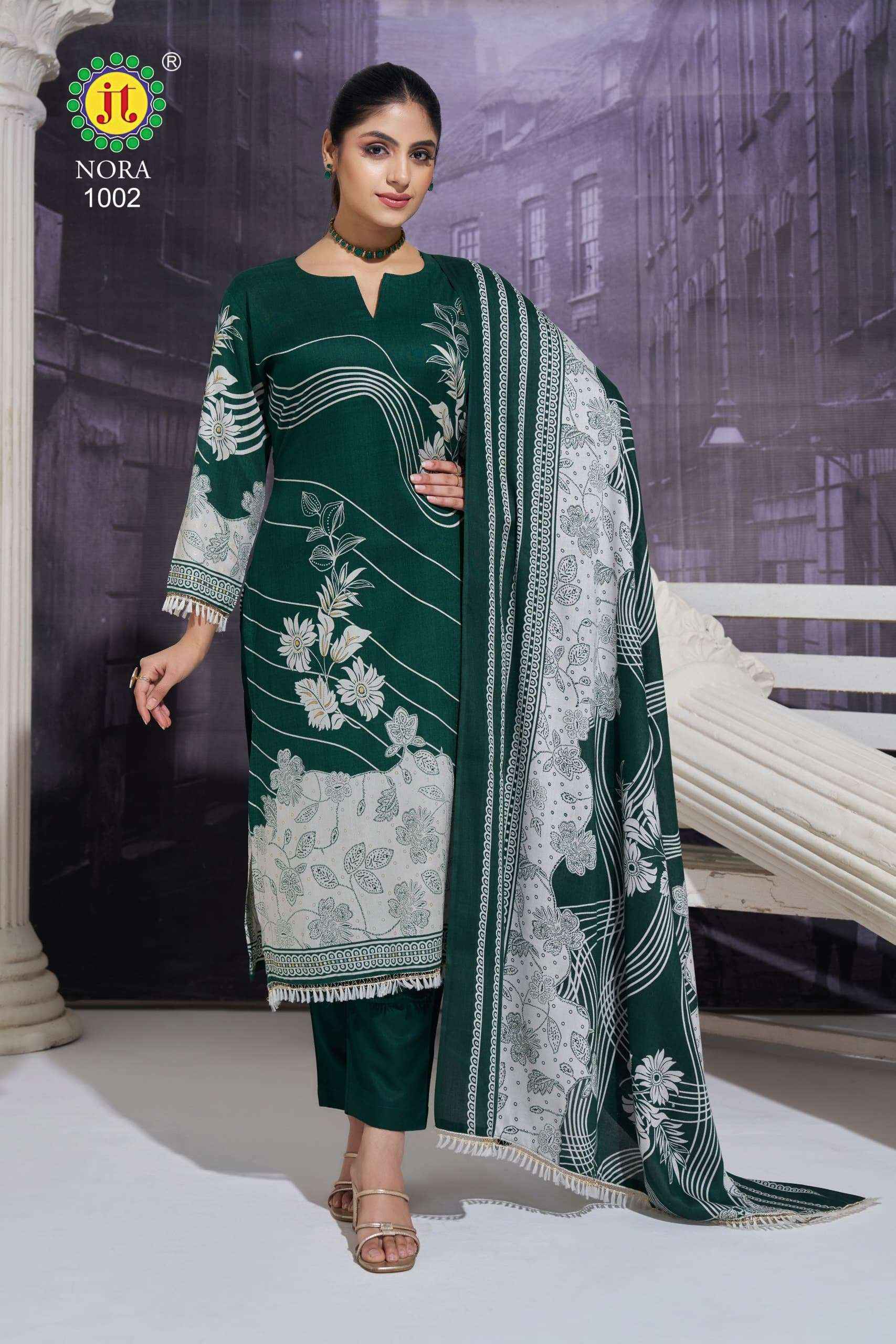 Jt Nora Rayon Dress Suits New Catalog Online Shopping ( 5 pcs Catalogue )