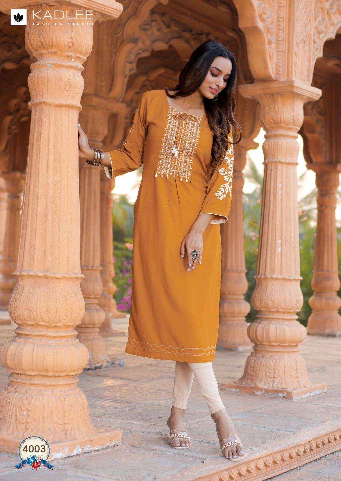Kadlee Ladlee Rayon Readymade Suit Wholesale Price ( 6 Pcs Catalog )