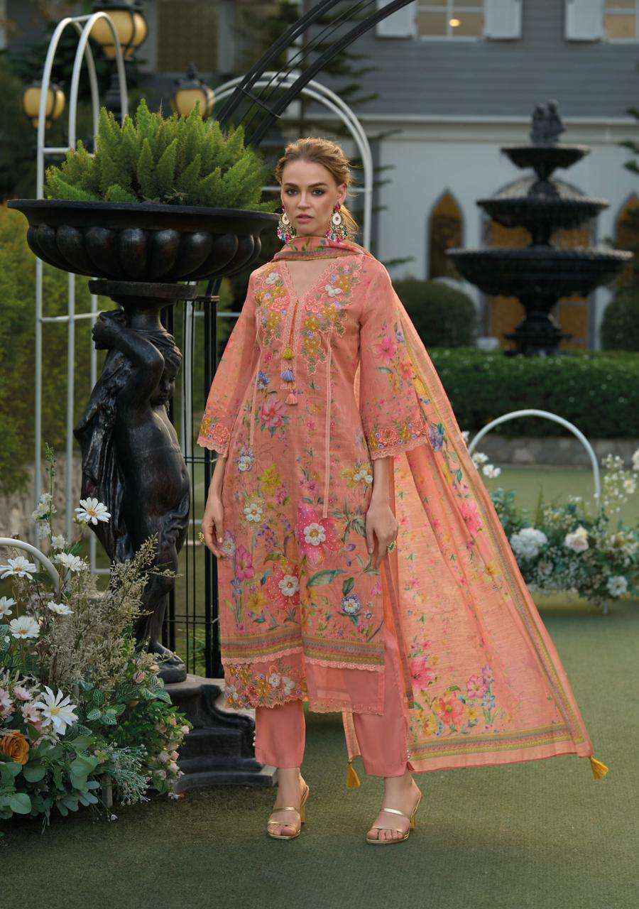 Kailee Fashion Phulkari Linen Cotton Readymade Suit Wholesale Rate ( 3 Pcs Catalog )