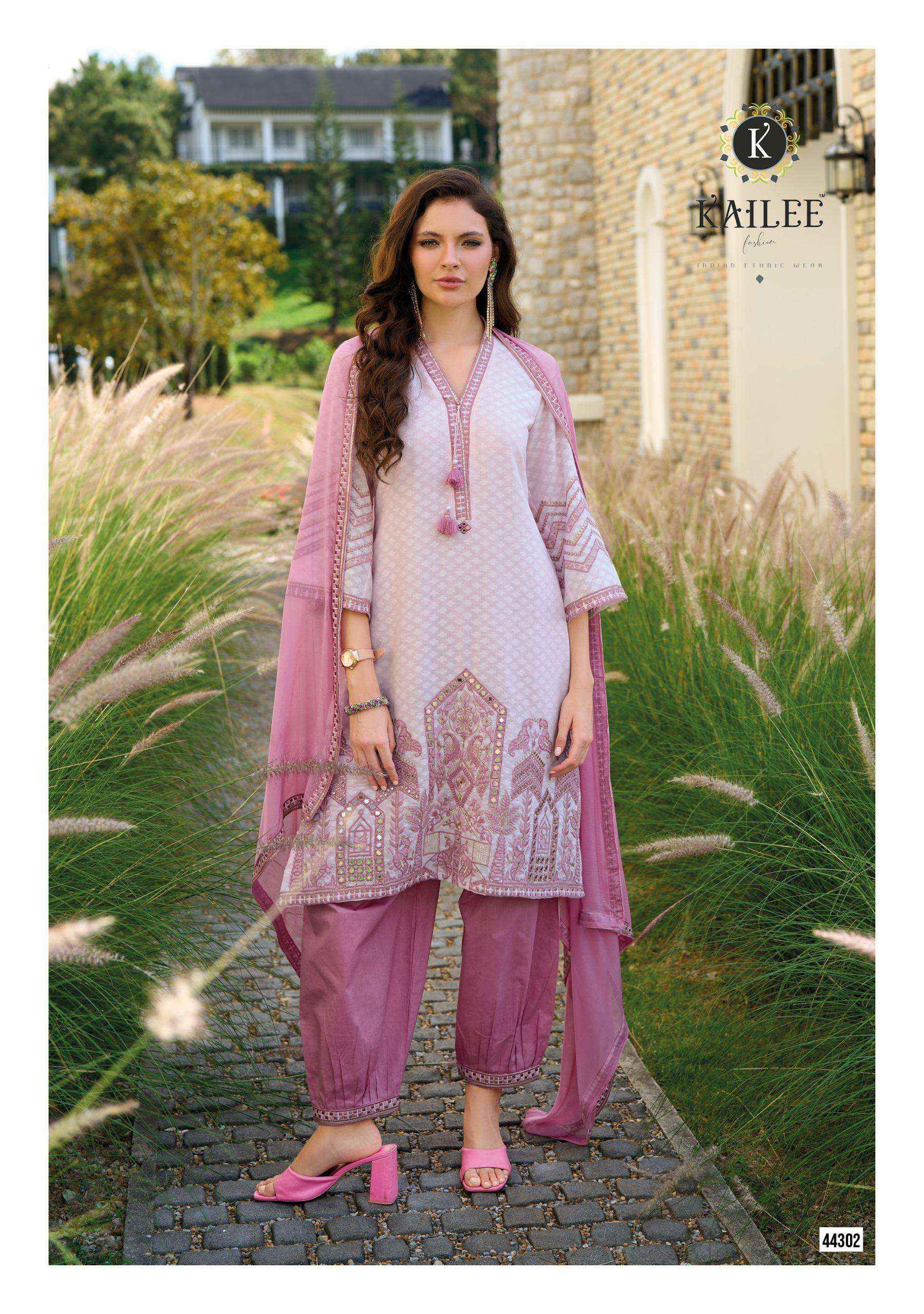 KAILEE SEHRA COTTON DESIGNER LADIES READYMADE SUIT ( 3 PCS CATALOGUE )