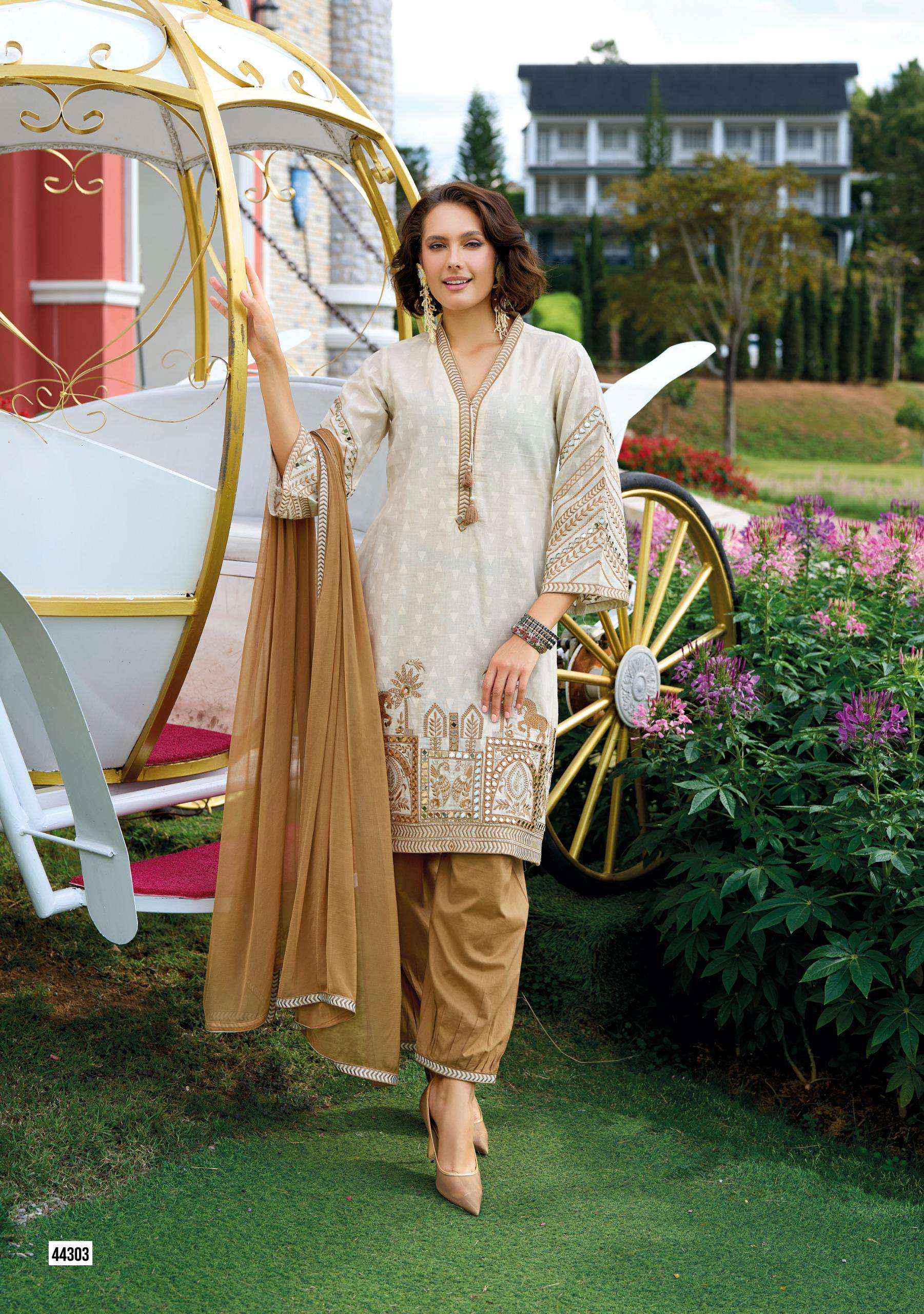 KAILEE SEHRA COTTON DESIGNER LADIES READYMADE SUIT ( 3 PCS CATALOGUE )