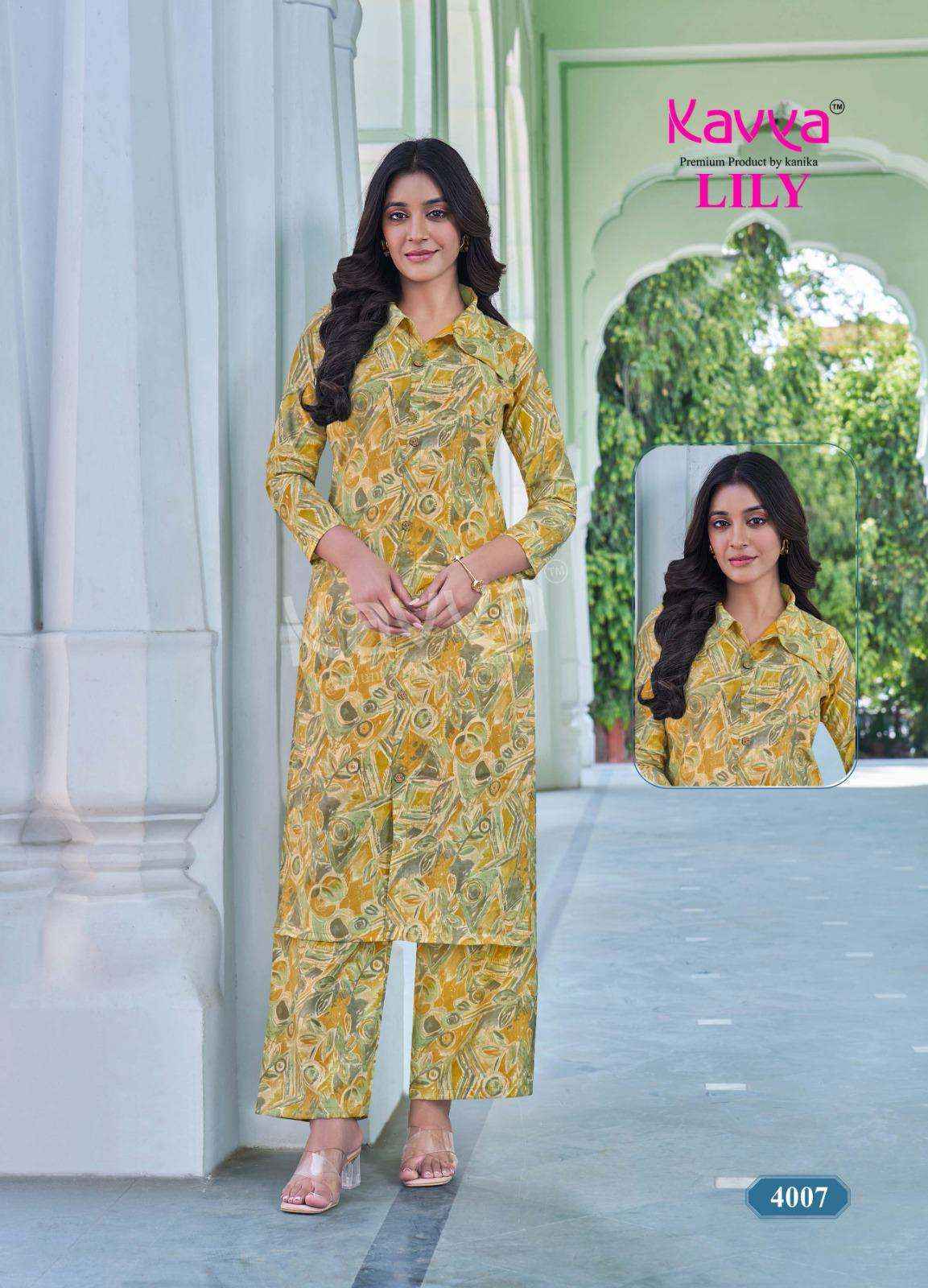 Kavya Lily Vol 4 Rayon CO Ord Set Wholesale Price ( 10 Pcs Catalog )