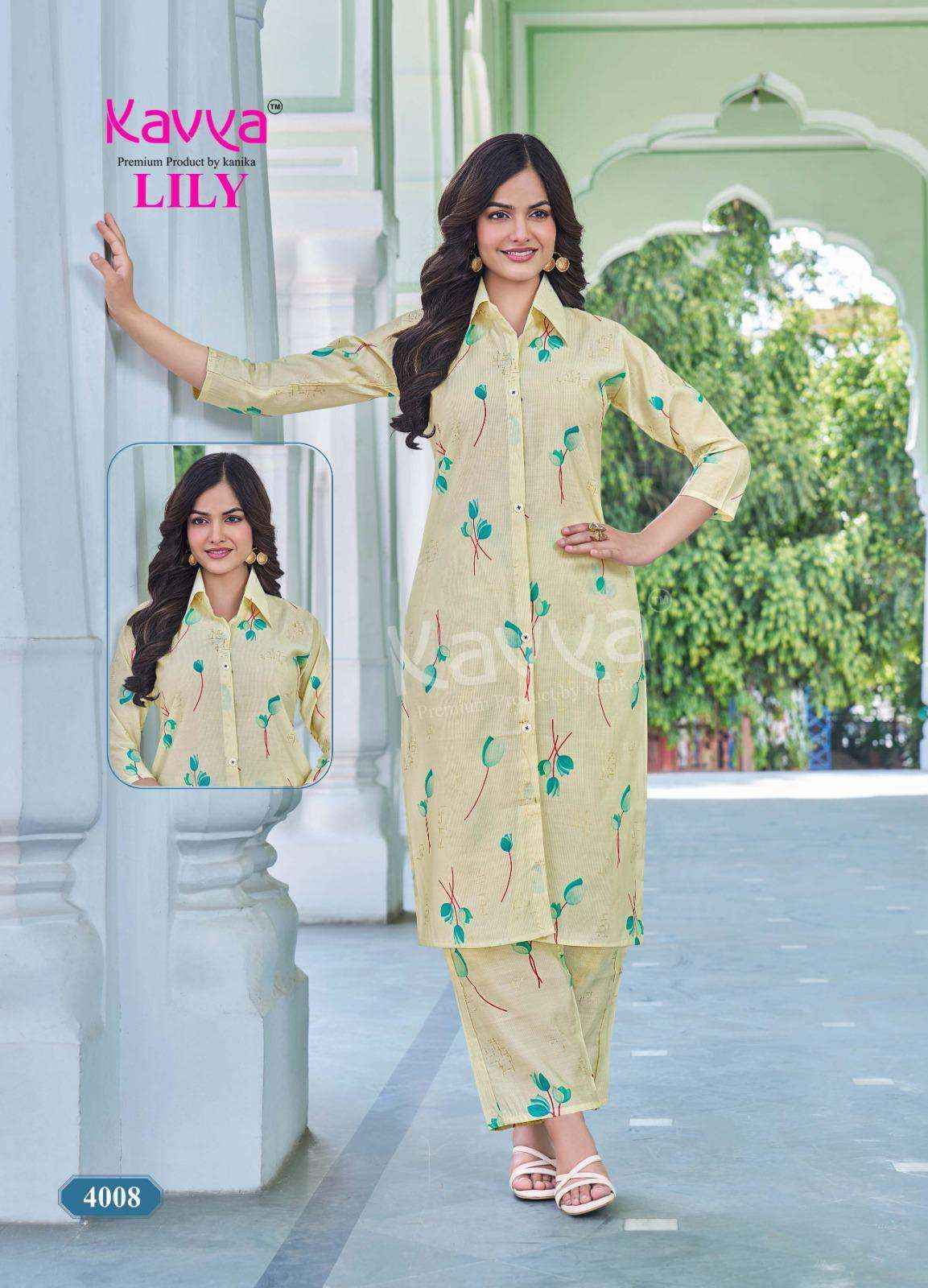Kavya Lily Vol 4 Rayon CO Ord Set Wholesale Price ( 10 Pcs Catalog )