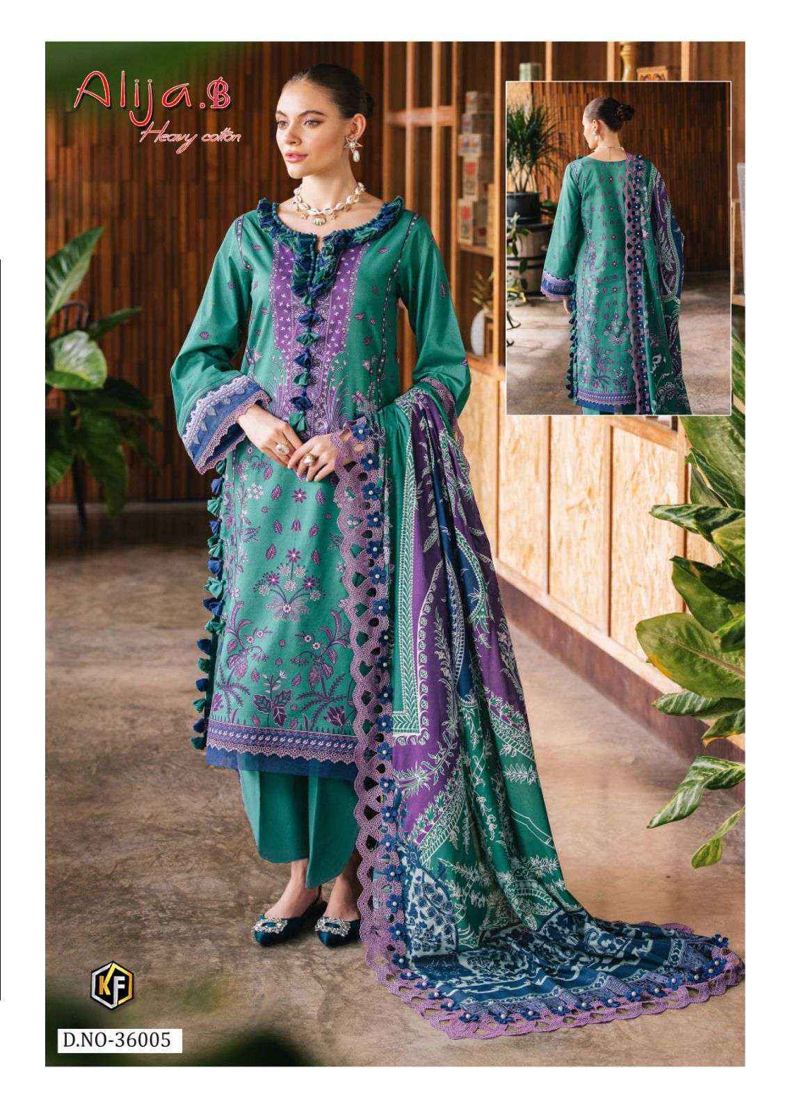Keval Fab Alija B Vol 36 Cotton Dress Material Wholesale Price ( 6 pcs Catalogue )