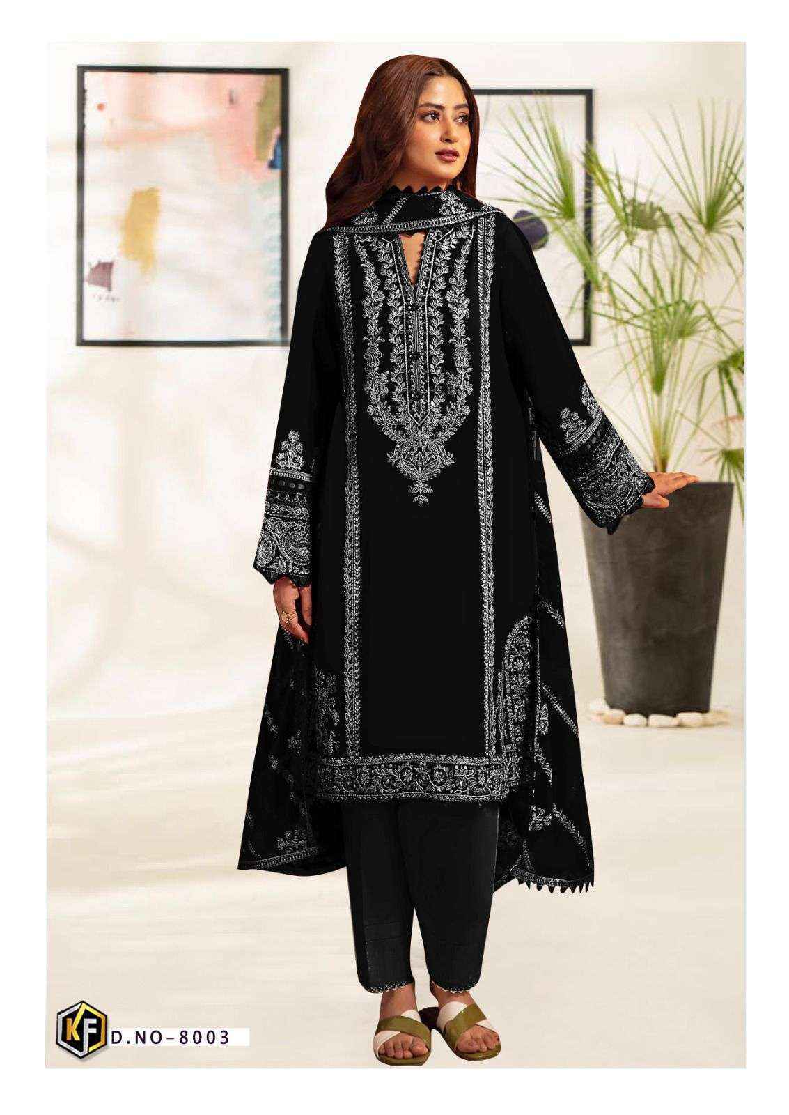 Keval Fab Roha Black & White Vol 8 Cotton Suits Wholesale Price ( 6 pcs Catalogue )
