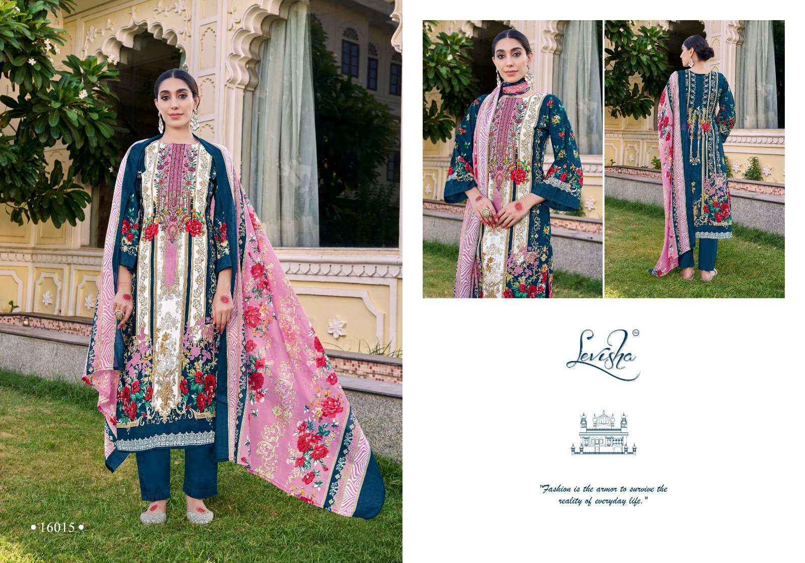 LEVISHA NAIRA NX VOL 16 COTTON DIGITAL PRINT WITH FANCY DRESS WHOLESALE PRICE ( 8 PCS CATALOG )