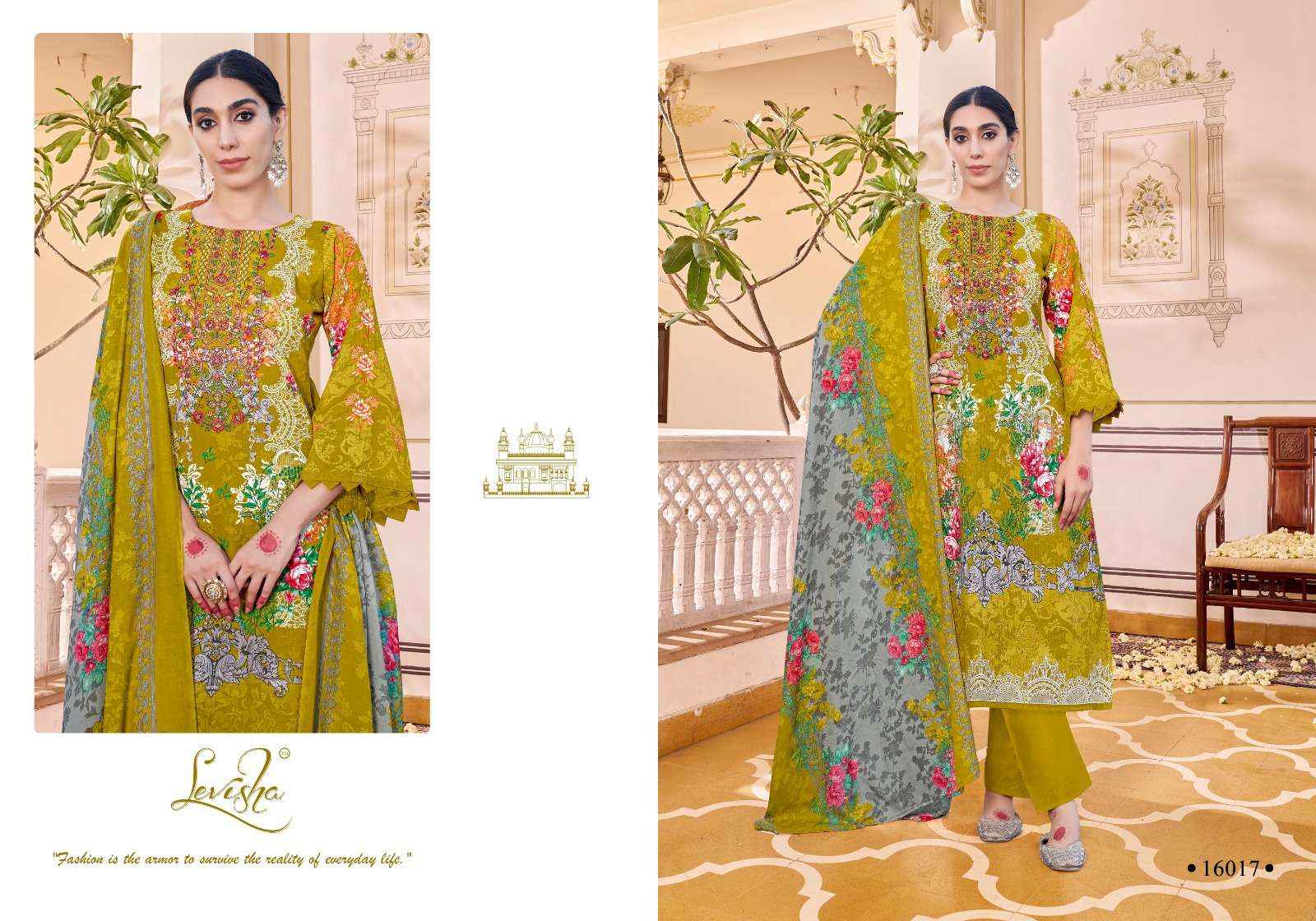LEVISHA NAIRA NX VOL 16 COTTON DIGITAL PRINT WITH FANCY DRESS WHOLESALE PRICE ( 8 PCS CATALOG )